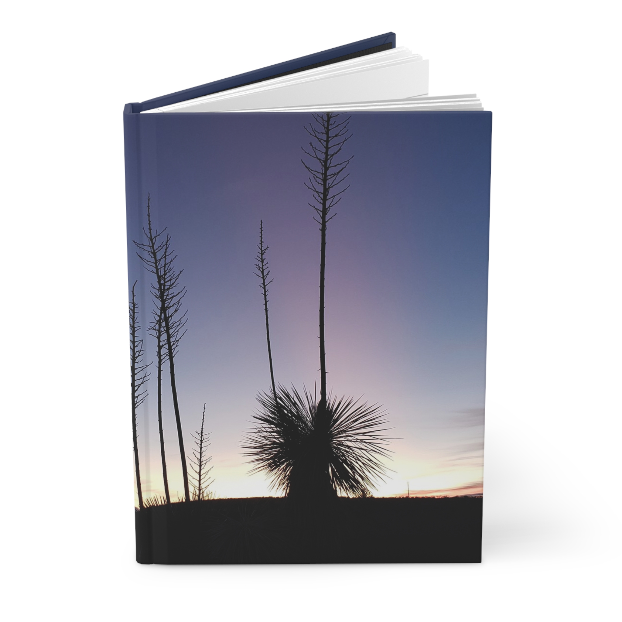 Yucca Plants at Dusk in Caballo New Mexico Hardcover Journal – Nature-Inspired Travel Notebook - Image 3
