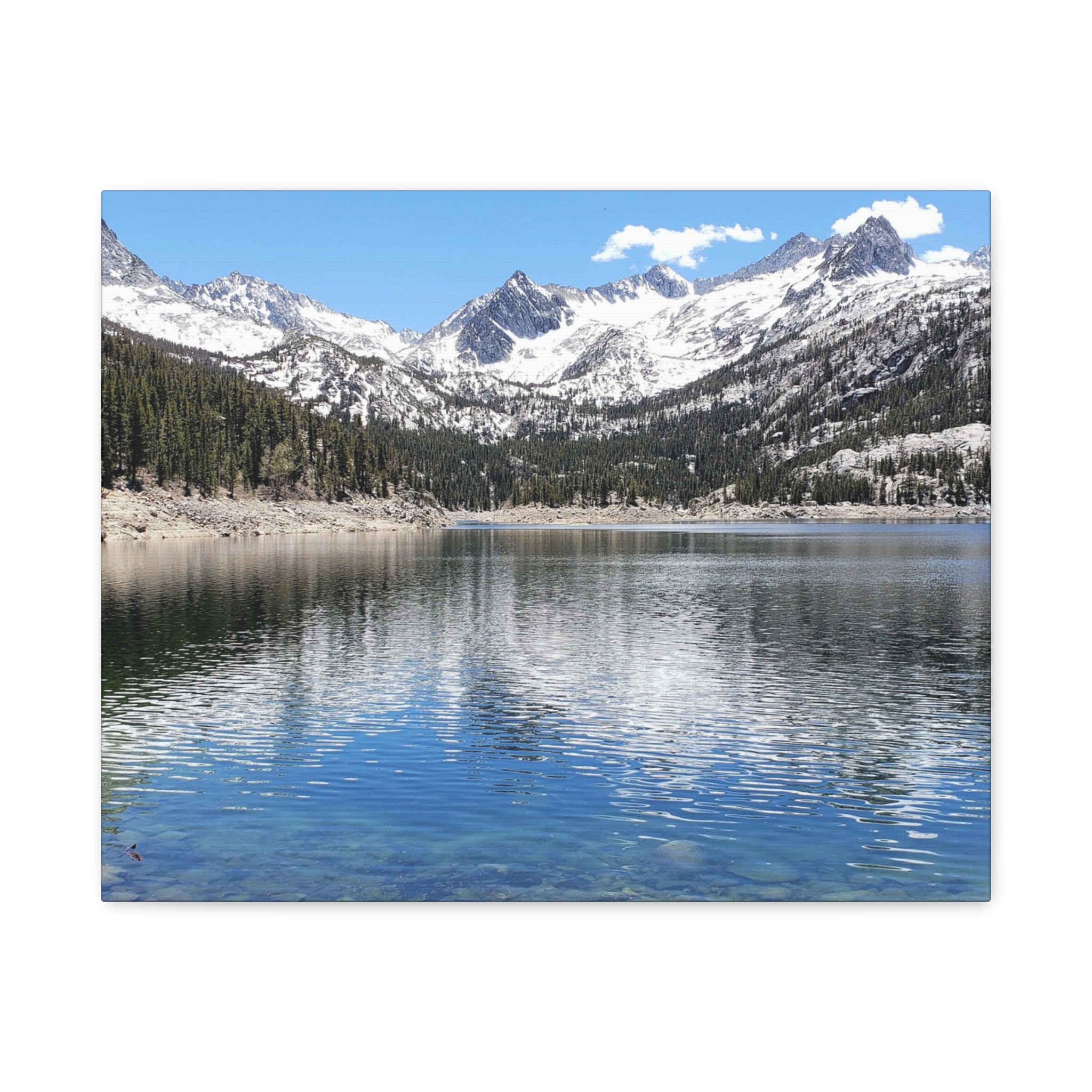 South Lake in Bishop California Wrapped Canvas Wall Art – Sierra Nevada Mountain Lake Photography – Alpine Landscape Print on Canvas - Image 9