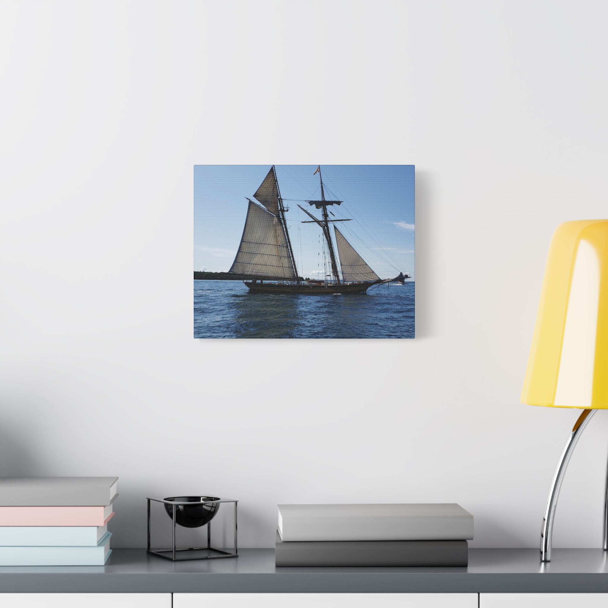Schooner on Lake Huron near Mackinac Island Wrapped Canvas Wall Art – Great Lakes Nautical Photography – Michigan Sailing Ship Print Ready to Hang - Image 7