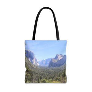 Valley View Tote Bag Featuring Yosemite National Park Photography, Durable and Vibrant Travel Accessory, Original GentleSeas Photography
