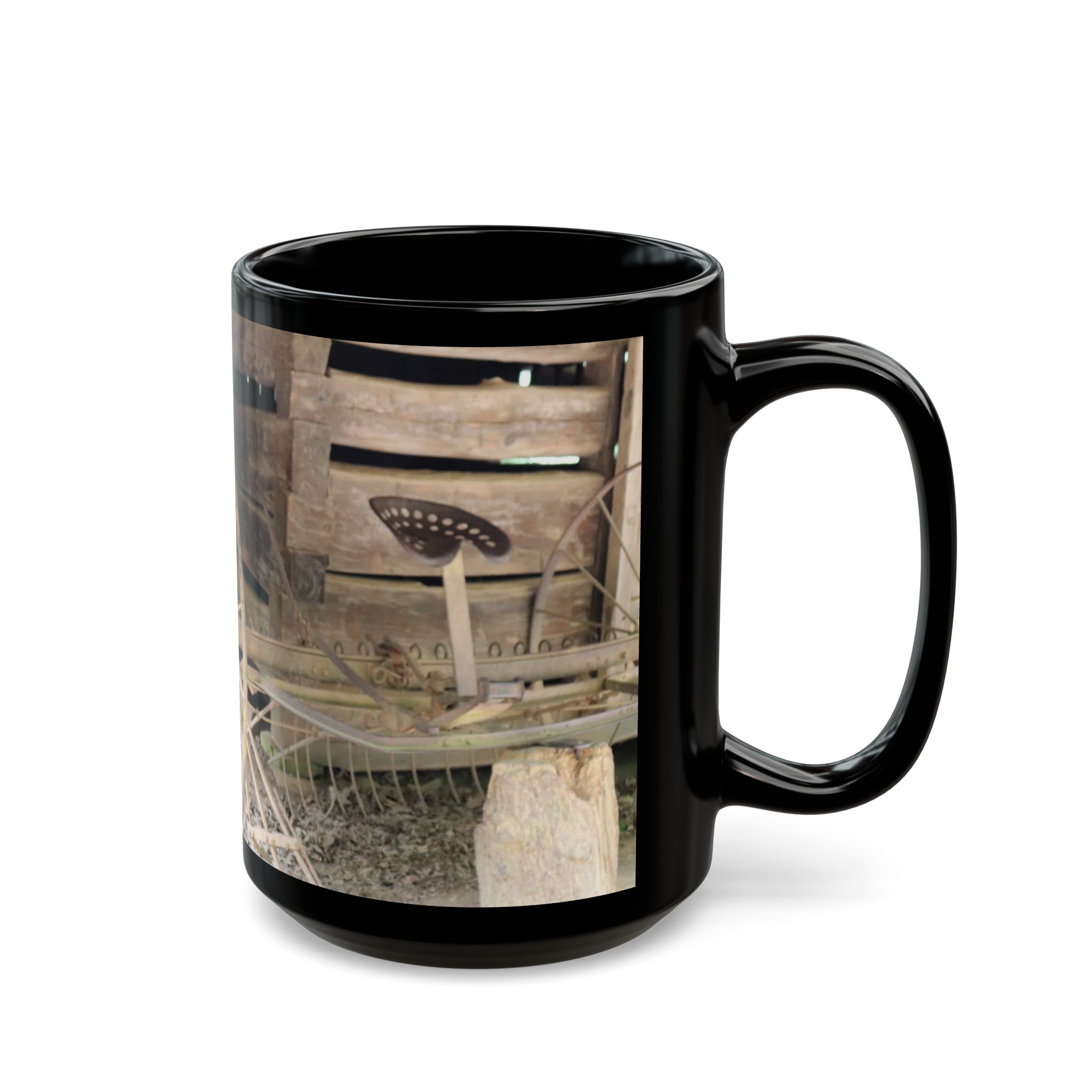 19th Century Farm Equipment Ceramic Wraparound Mug Featuring Cades Cove, Great Smoky Mountains Travel Gift, Original GentleSeas Photography - Image 7