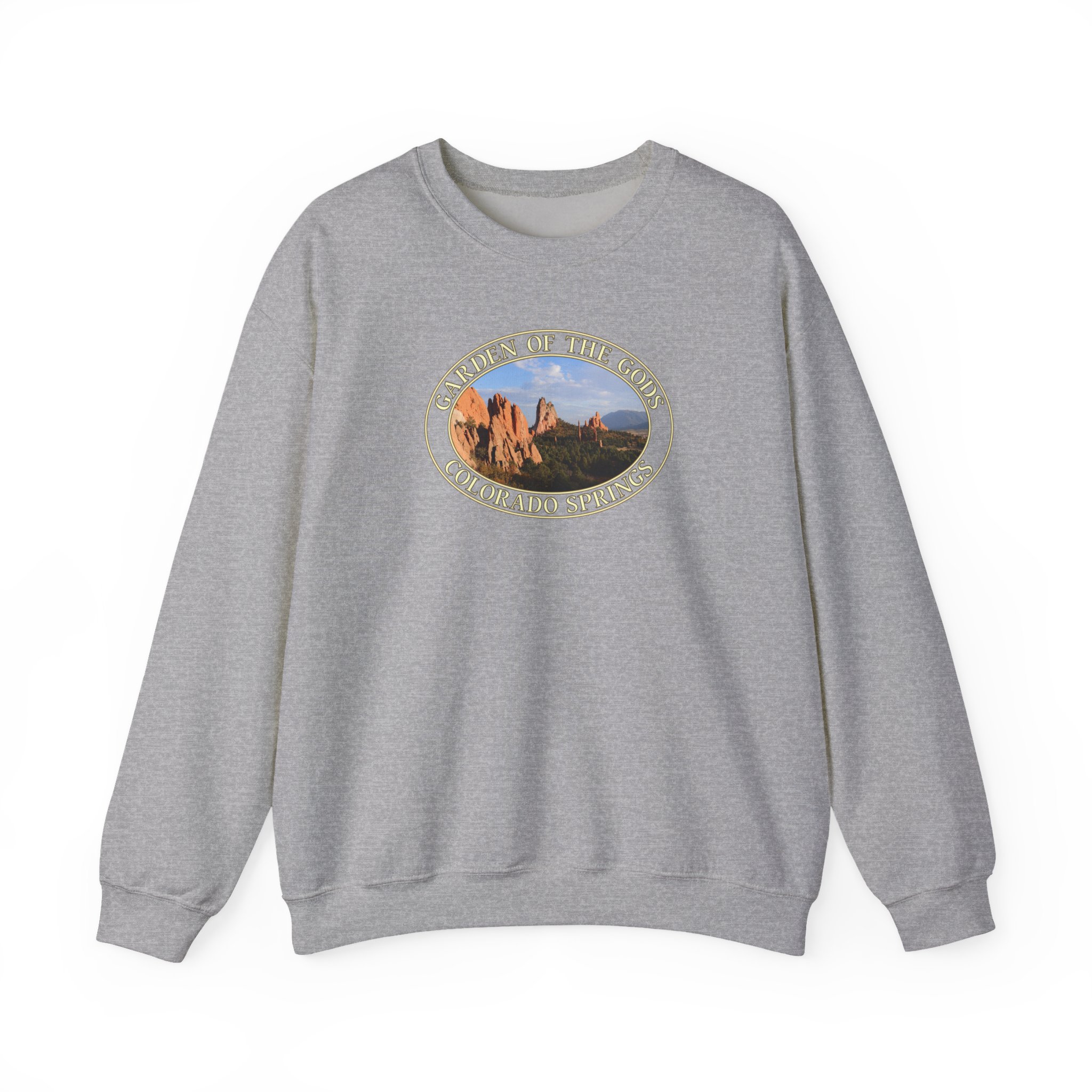 GentleSeas Unique Rock Formations Crewneck Sweatshirt - Garden of the Gods Colorado Springs Scenic Photography - Image 11