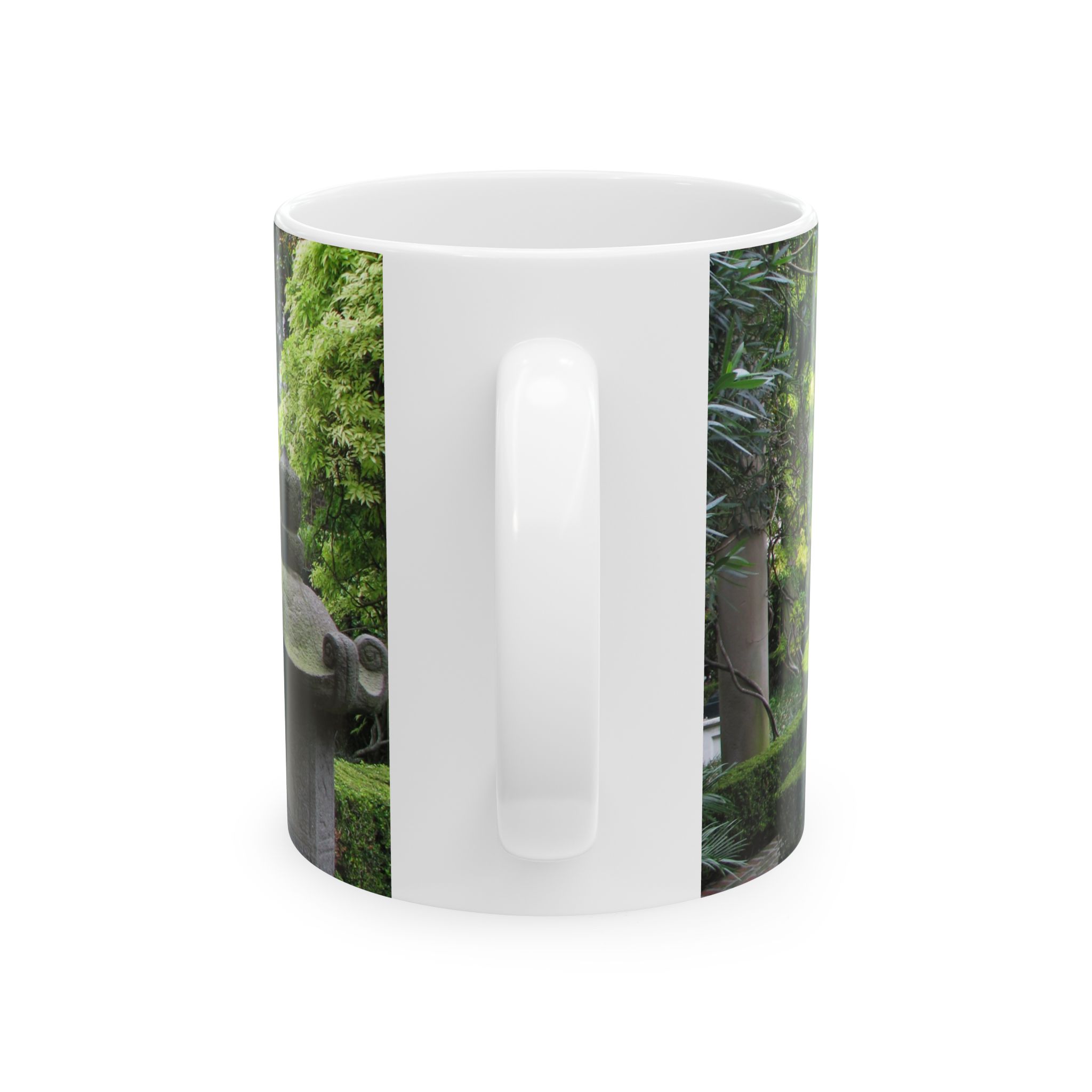 Charleston Garden with Small Fountain Ceramic Wraparound Mug Featuring Original GentleSeas Photography - Nature Inspired Drinkware for Travel and Outdoor Lovers - Image 3