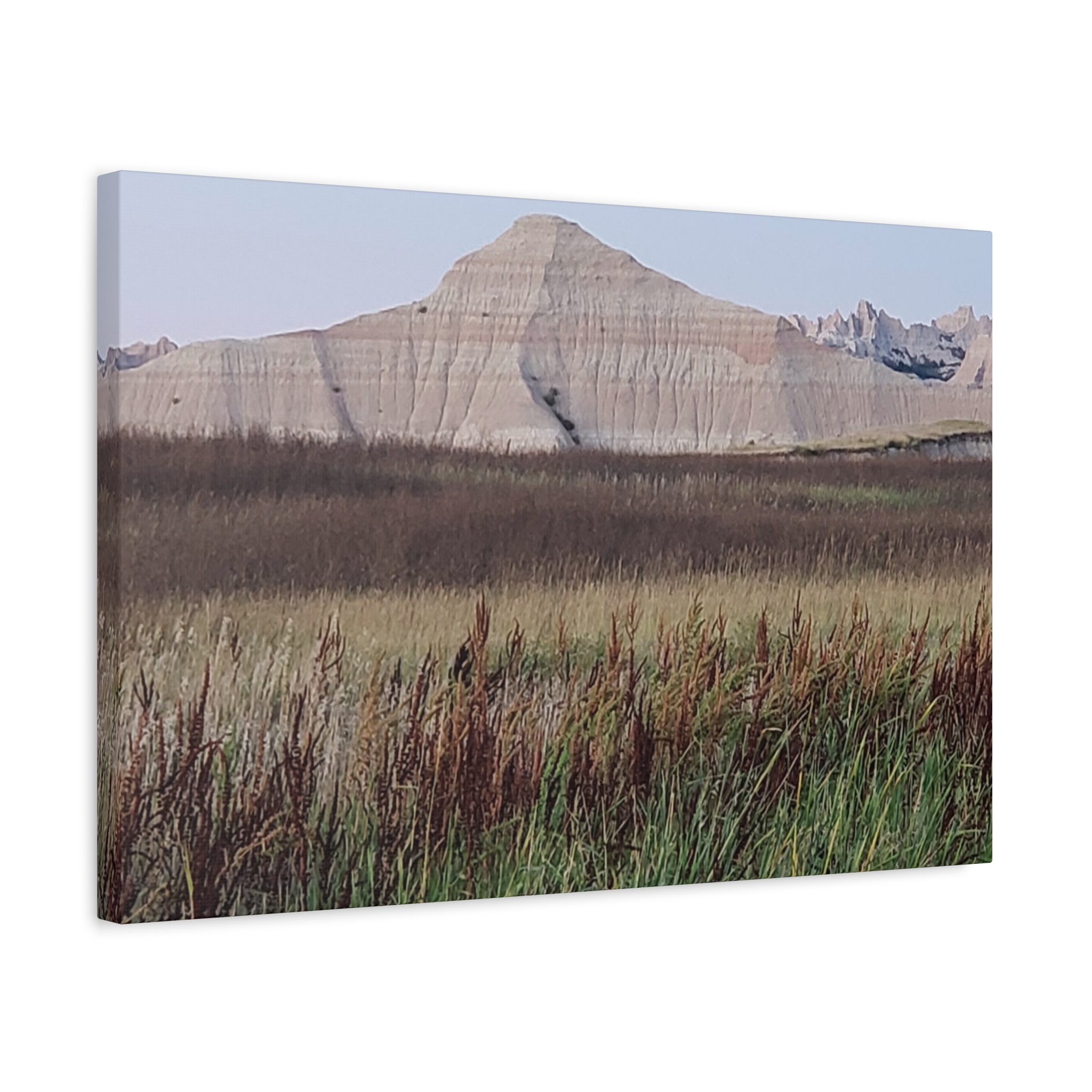 Badlands National Park South Dakota Wrapped Canvas Wall Art | Reeds, Prairie Grass, and Buttes Scenic Landscape Photography | Rustic Western Nature Décor - Image 14