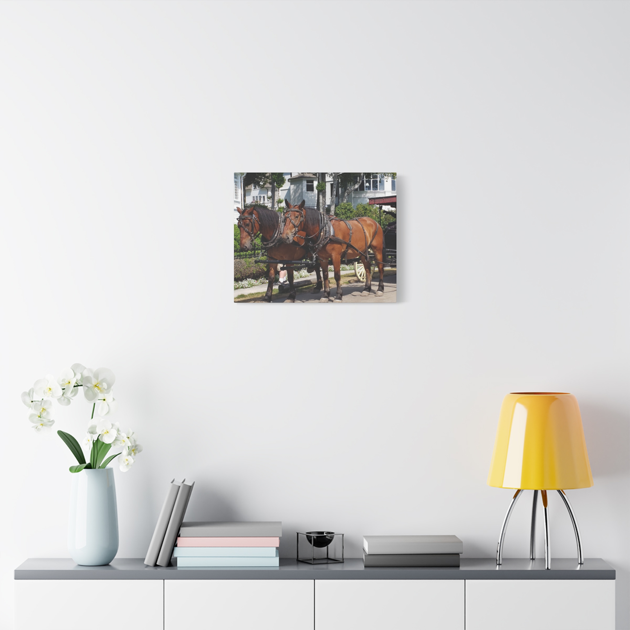 Horse and Carriage on West Bluff Mackinac Island Wrapped Canvas Wall Art – Historic Michigan Landmark Photography – Great Lakes Travel Décor – Horses, Carriage Rides, and Victorian Island Homes Print... - Image 11