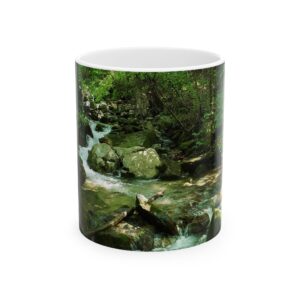 Mountain Stream Ceramic Mug Featuring Cumberland Gap National Historical Park Scenic Photography