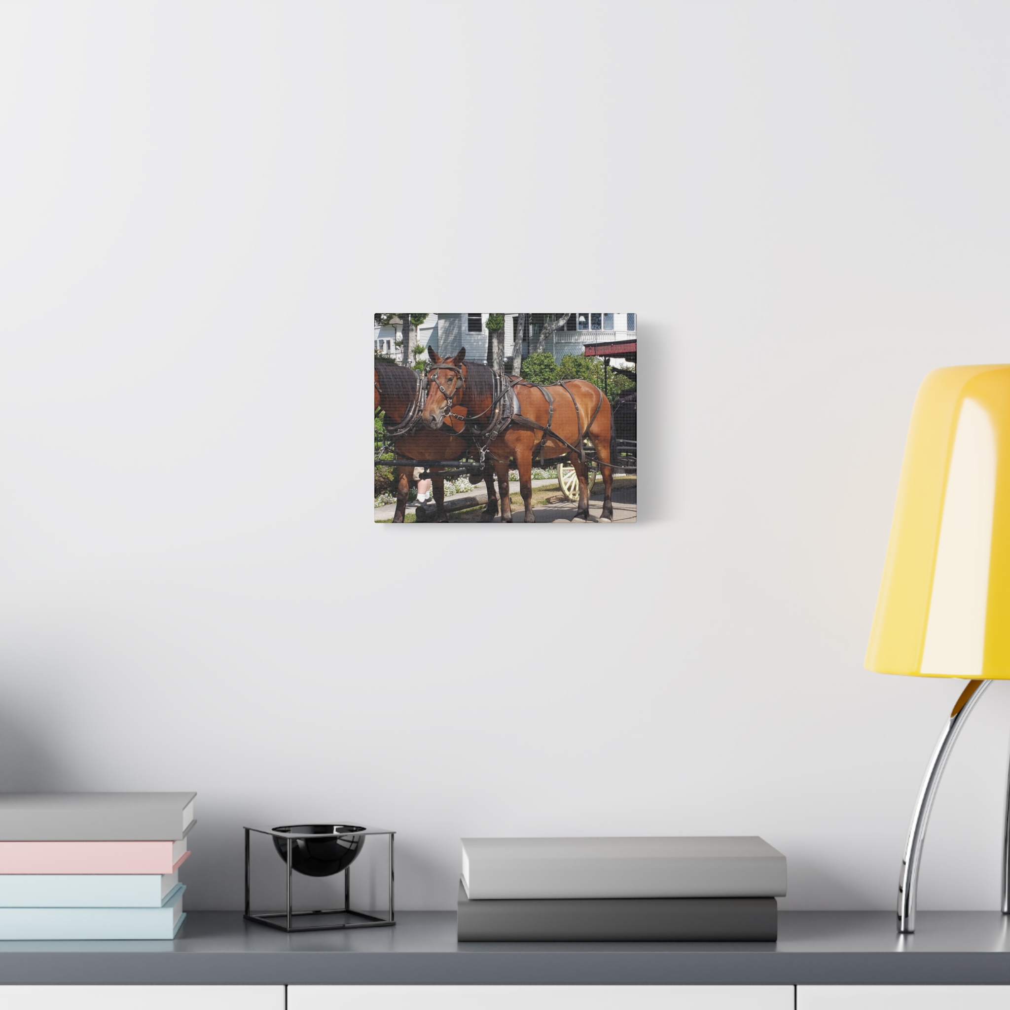 Horse and Carriage on West Bluff Mackinac Island Wrapped Canvas Wall Art – Historic Michigan Landmark Photography – Great Lakes Travel Décor – Horses, Carriage Rides, and Victorian Island Homes Print... - Image 3