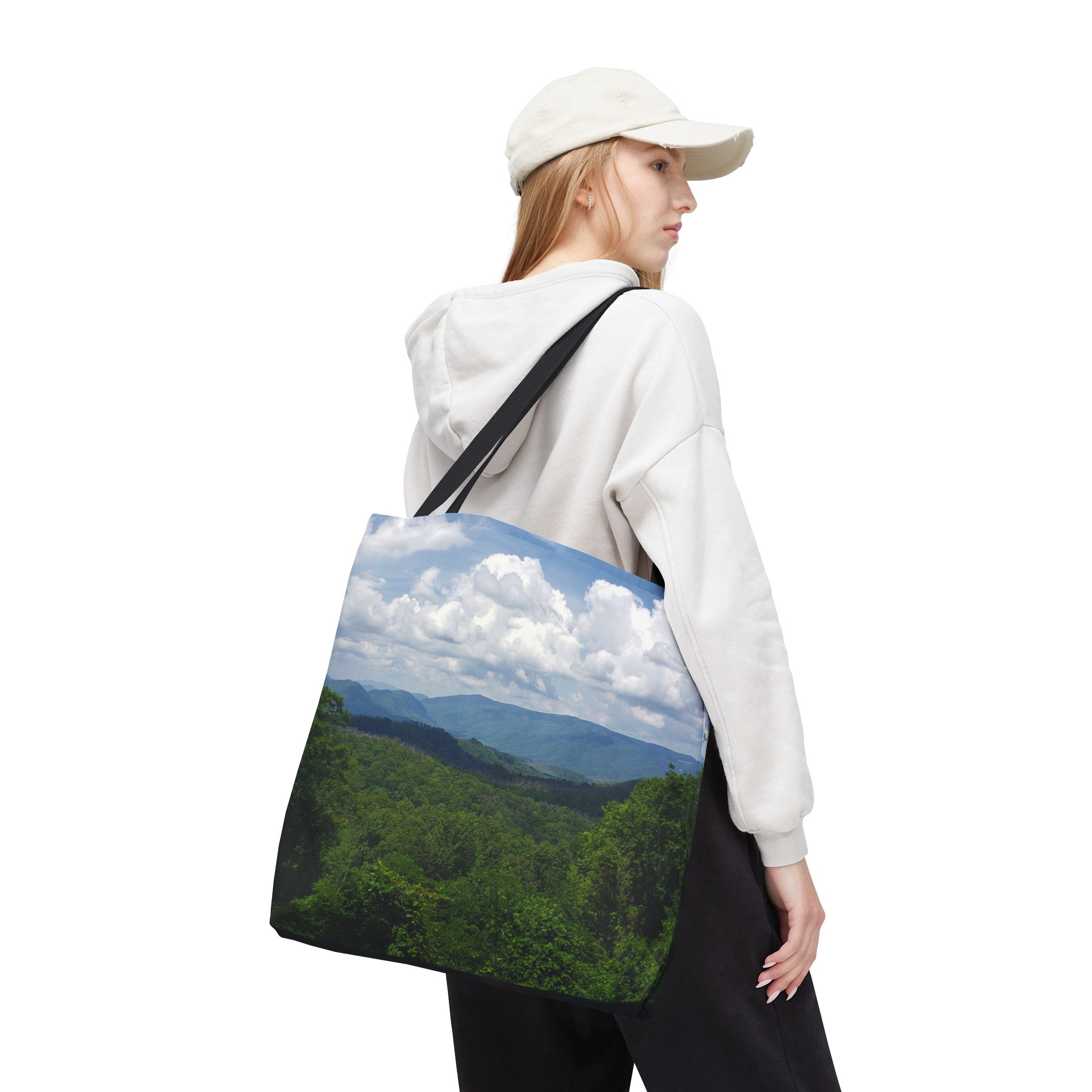 Great Smoky Mountains National Park Tennessee Scenic Photography Tote Bag, Durable All-Over Print, Original GentleSeas Photography - Image 2