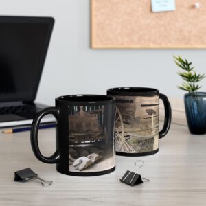 19th Century Farm Equipment Ceramic Wraparound Mug Featuring Cades Cove, Great Smoky Mountains Travel Gift, Original GentleSeas Photography
