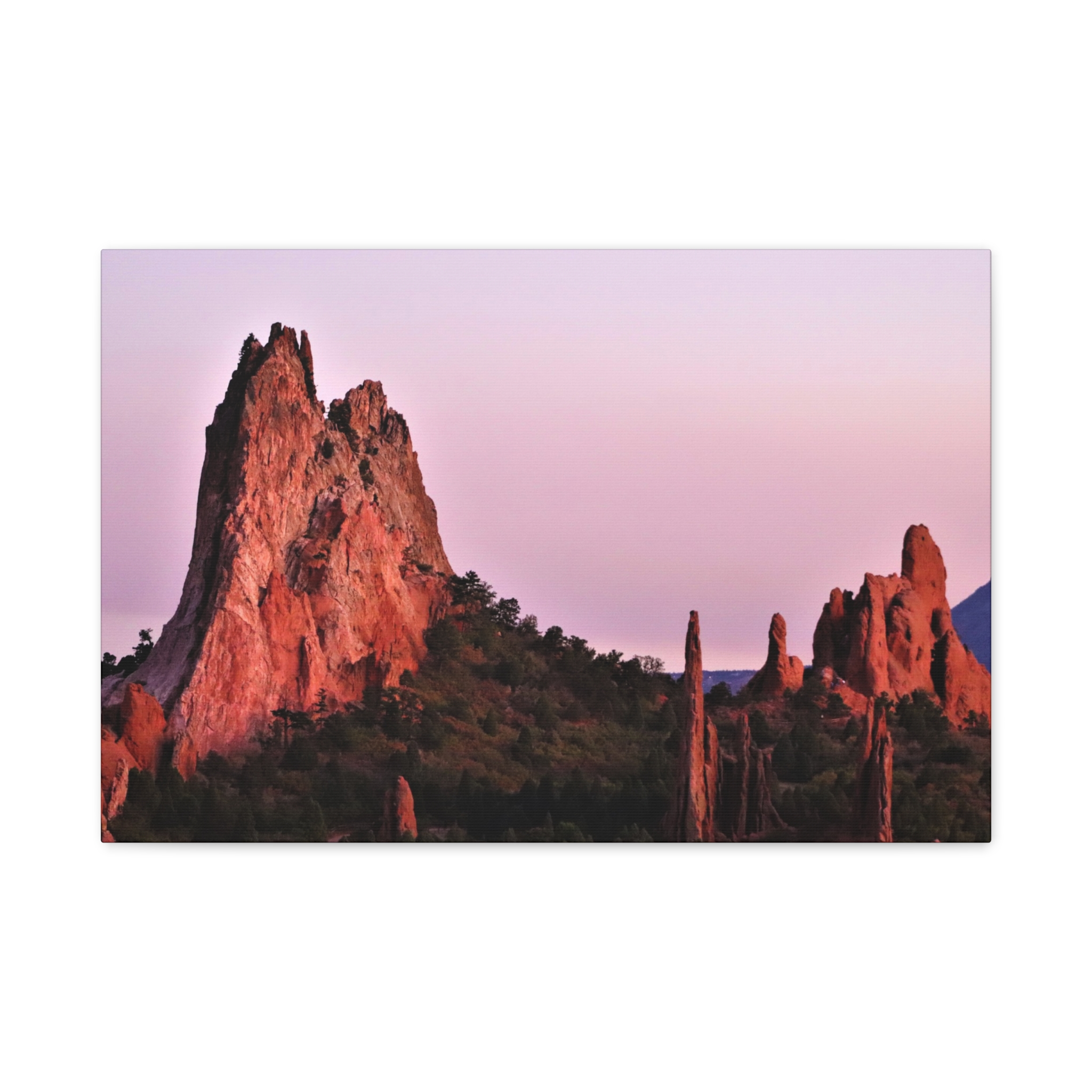 Sunset at Garden of the Gods Wrapped Canvas Wall Art – Colorado Springs Red Rock Landscape Photography – Rocky Mountains Nature Home Décor - Image 13