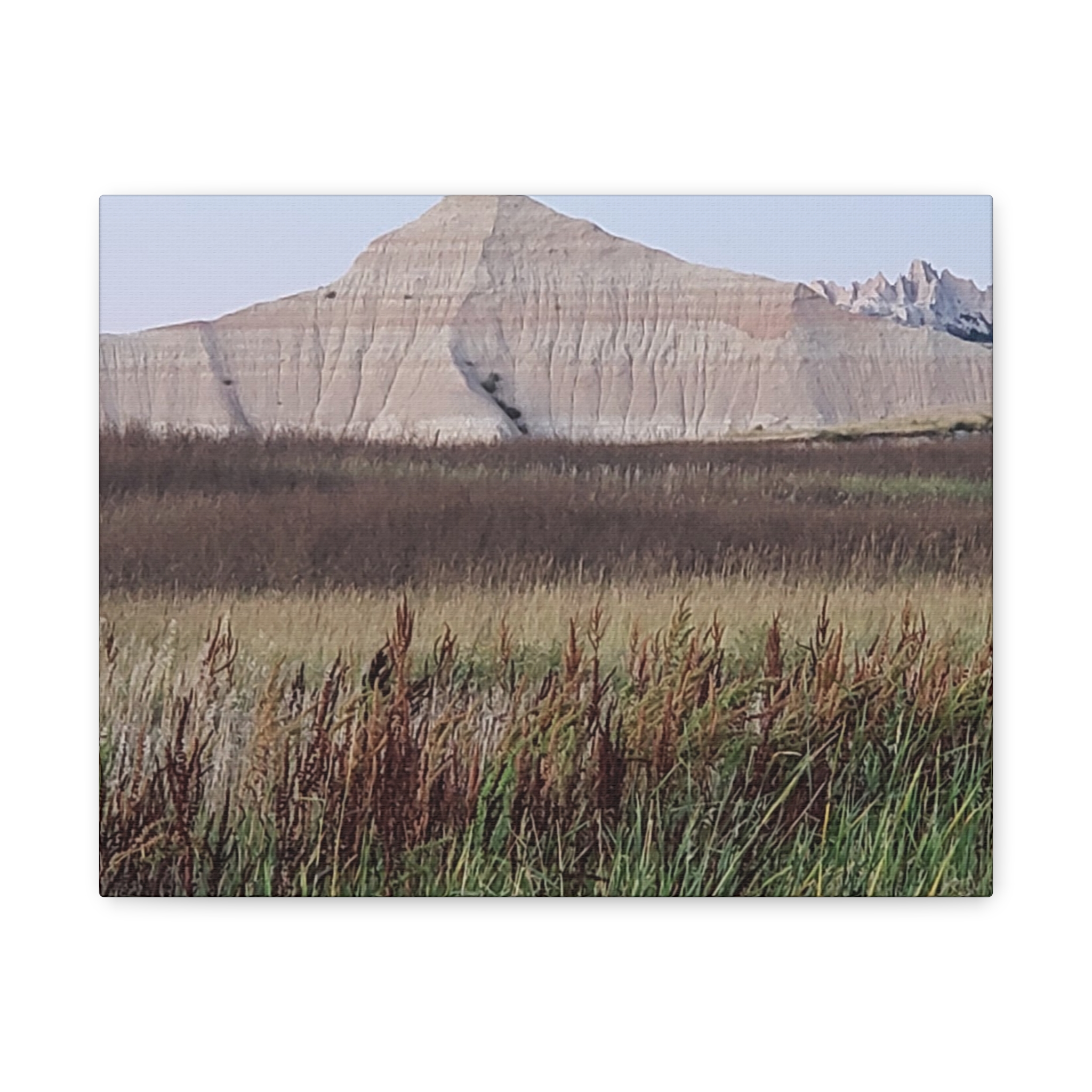 Badlands National Park South Dakota Wrapped Canvas Wall Art | Reeds, Prairie Grass, and Buttes Scenic Landscape Photography | Rustic Western Nature Décor - Image 5