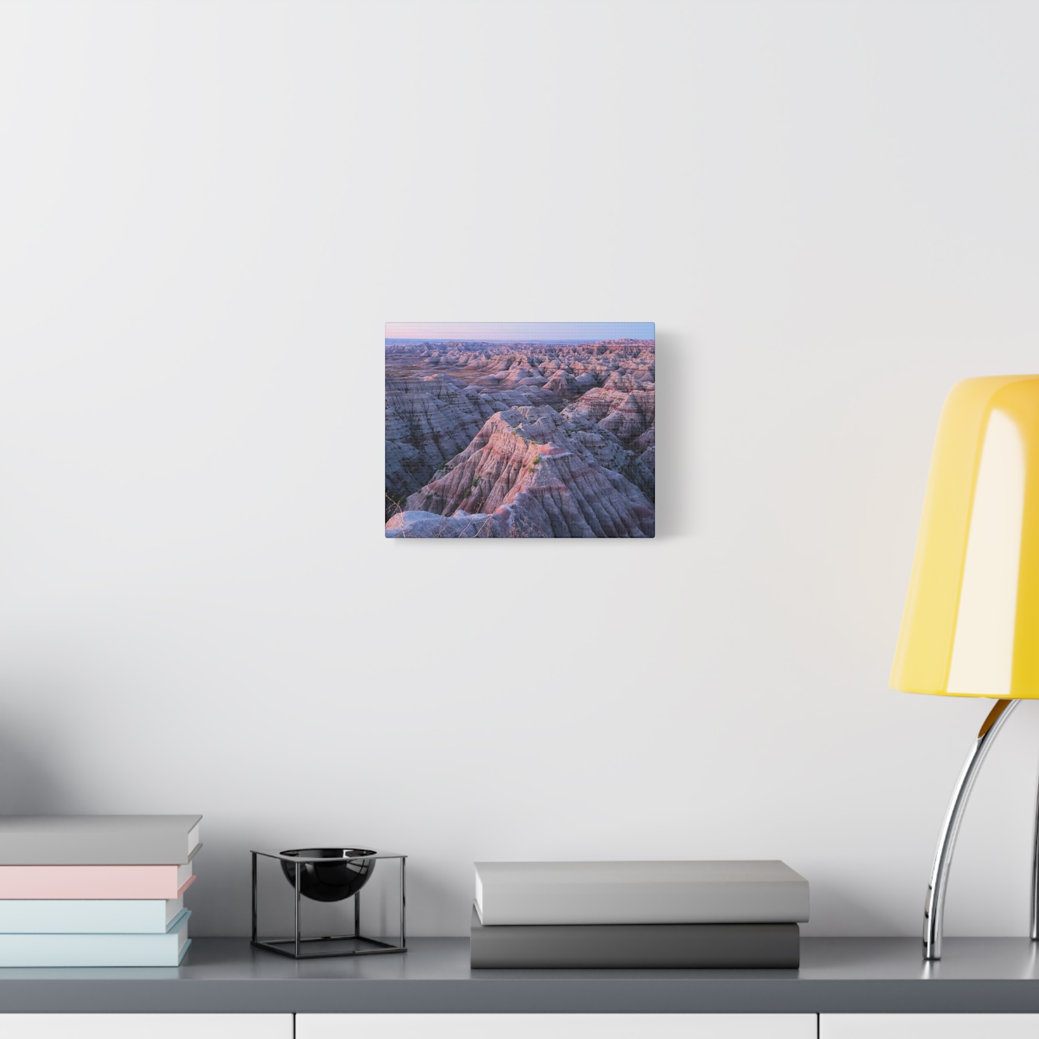 Sunrise over Buttes and Cliffs at Badlands National Park South Dakota | Wrapped Canvas Wall Art | Vibrant Pastel Sky and Desert Landscape for Rustic, Modern, or Nature-Inspired Home Décor - Image 3