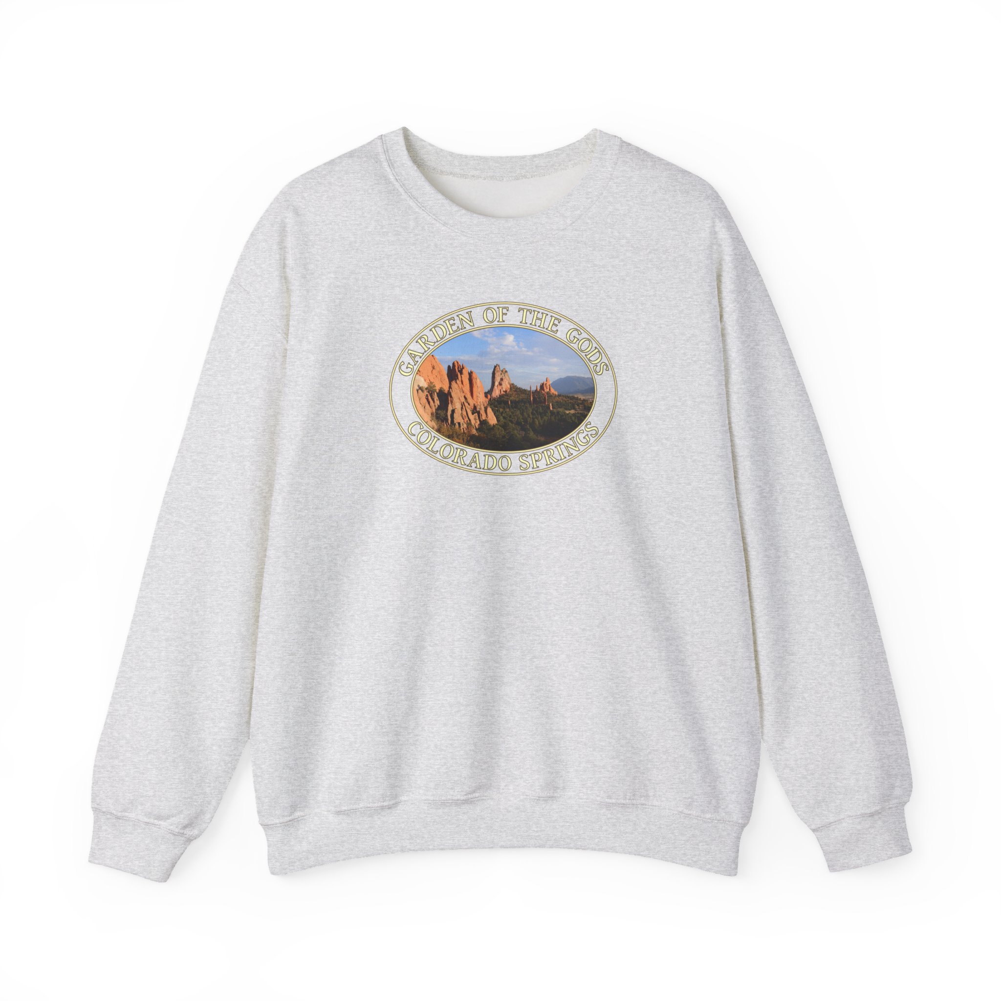 GentleSeas Unique Rock Formations Crewneck Sweatshirt - Garden of the Gods Colorado Springs Scenic Photography - Image 5