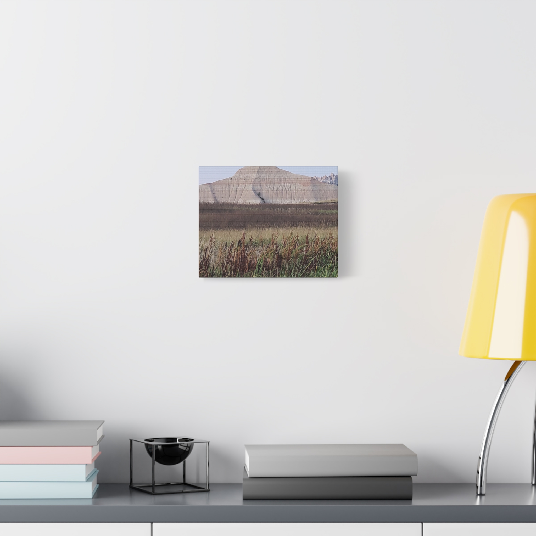 Badlands National Park South Dakota Wrapped Canvas Wall Art | Reeds, Prairie Grass, and Buttes Scenic Landscape Photography | Rustic Western Nature Décor - Image 3