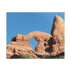 GentleSeas Puzzle Featuring Closeup of Turret Arch at Arches National Park - Scenic Landscape Photography in Multiple Sizes