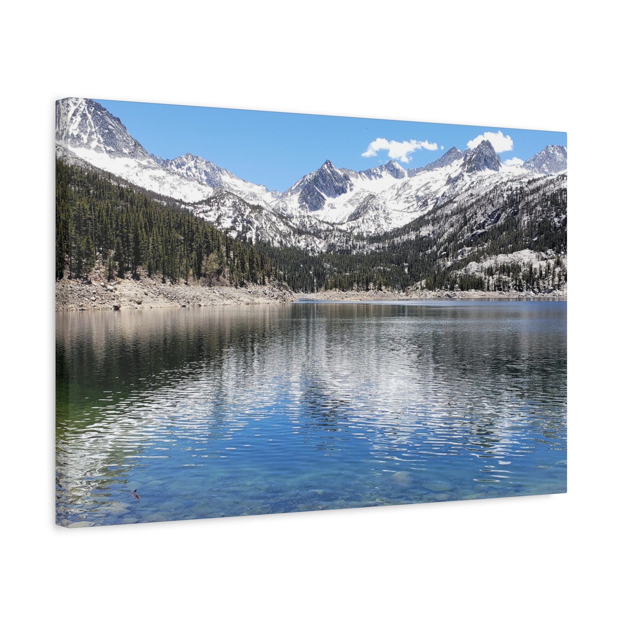 South Lake in Bishop California Wrapped Canvas Wall Art – Sierra Nevada Mountain Lake Photography – Alpine Landscape Print on Canvas - Image 14