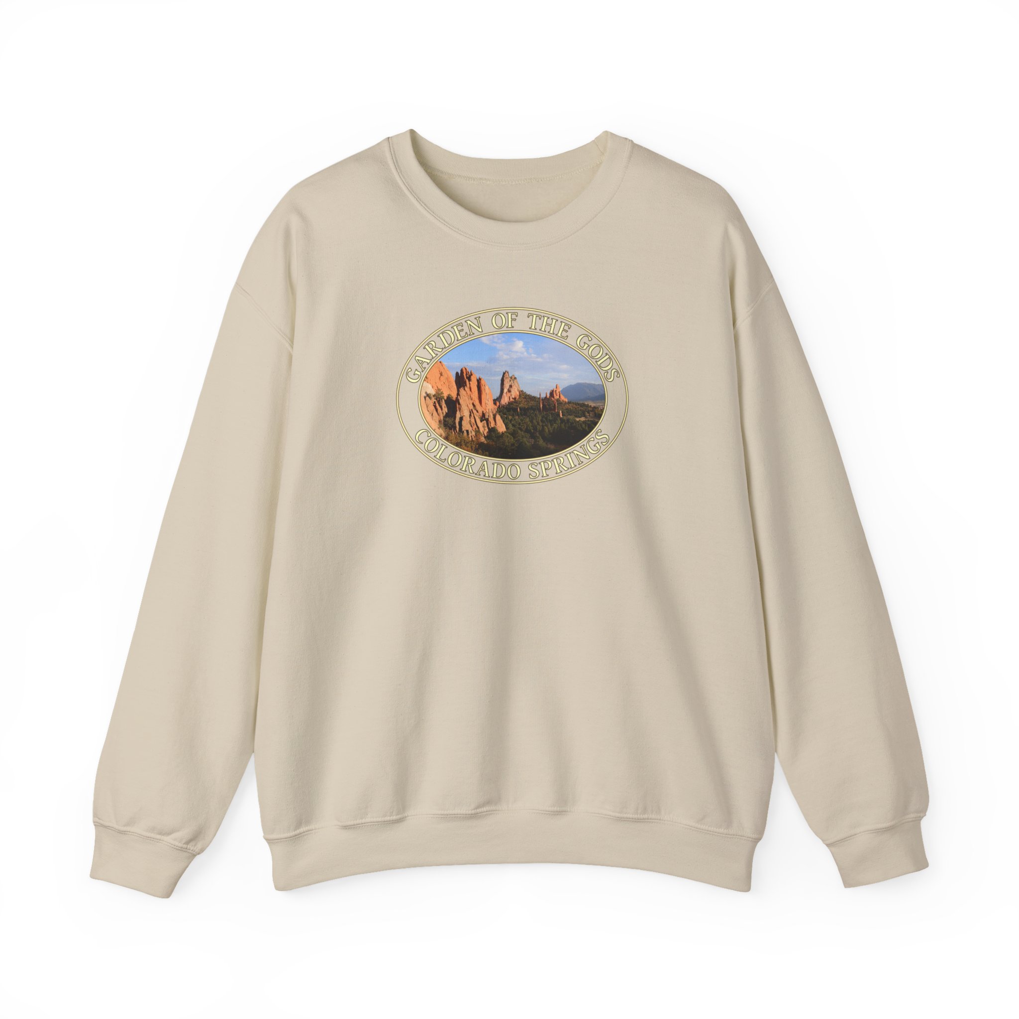 GentleSeas Unique Rock Formations Crewneck Sweatshirt - Garden of the Gods Colorado Springs Scenic Photography - Image 9