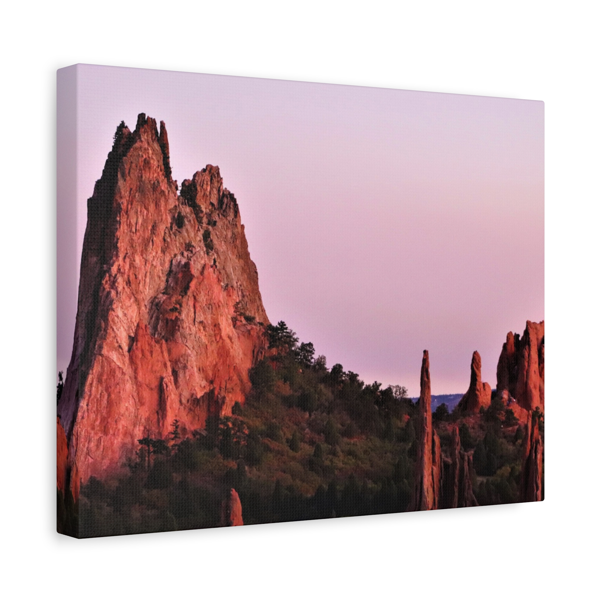 Sunset at Garden of the Gods Wrapped Canvas Wall Art – Colorado Springs Red Rock Landscape Photography – Rocky Mountains Nature Home Décor - Image 6