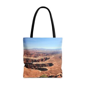Grand View Point at Canyonlands National Park All-Over Print Tote Bag with Vibrant Scenic Photography, Original GentleSeas Photograph