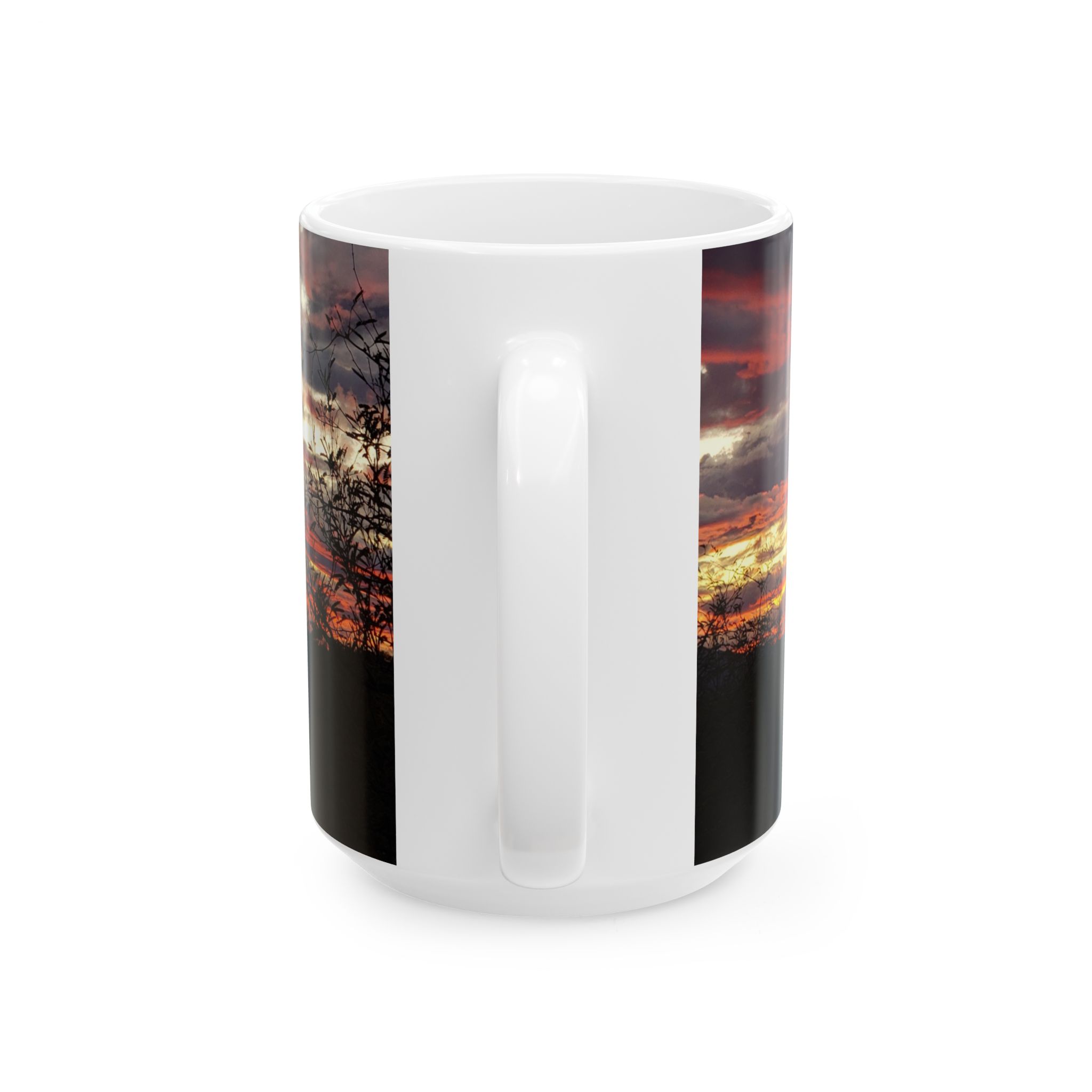 Arizona Sunset with Saguaro Cactus Ceramic Wraparound Mug, Scenic Catalina State Park Drinkware for Nature Lovers, Original GentleSeas Photography - Image 7