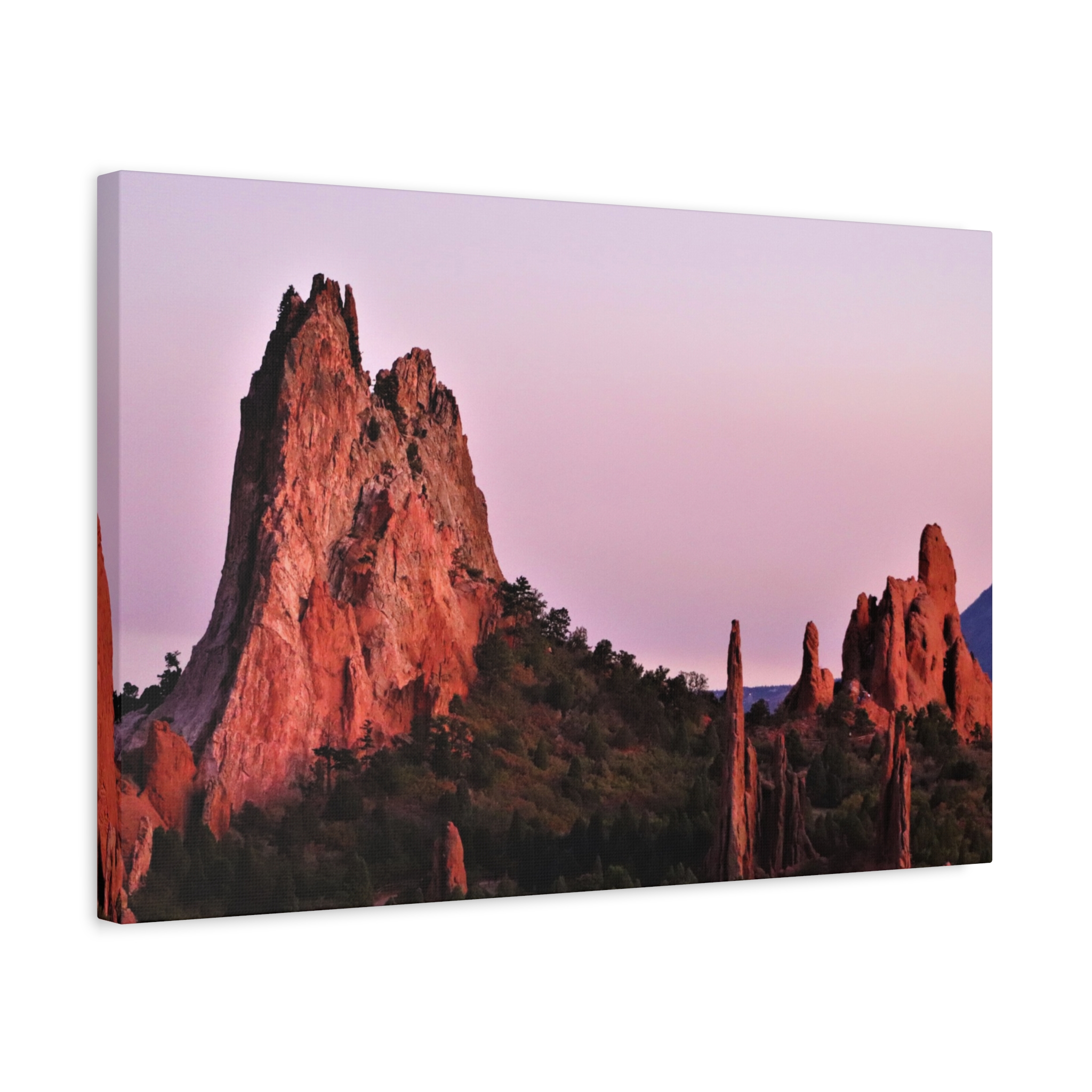 Sunset at Garden of the Gods Wrapped Canvas Wall Art – Colorado Springs Red Rock Landscape Photography – Rocky Mountains Nature Home Décor - Image 14