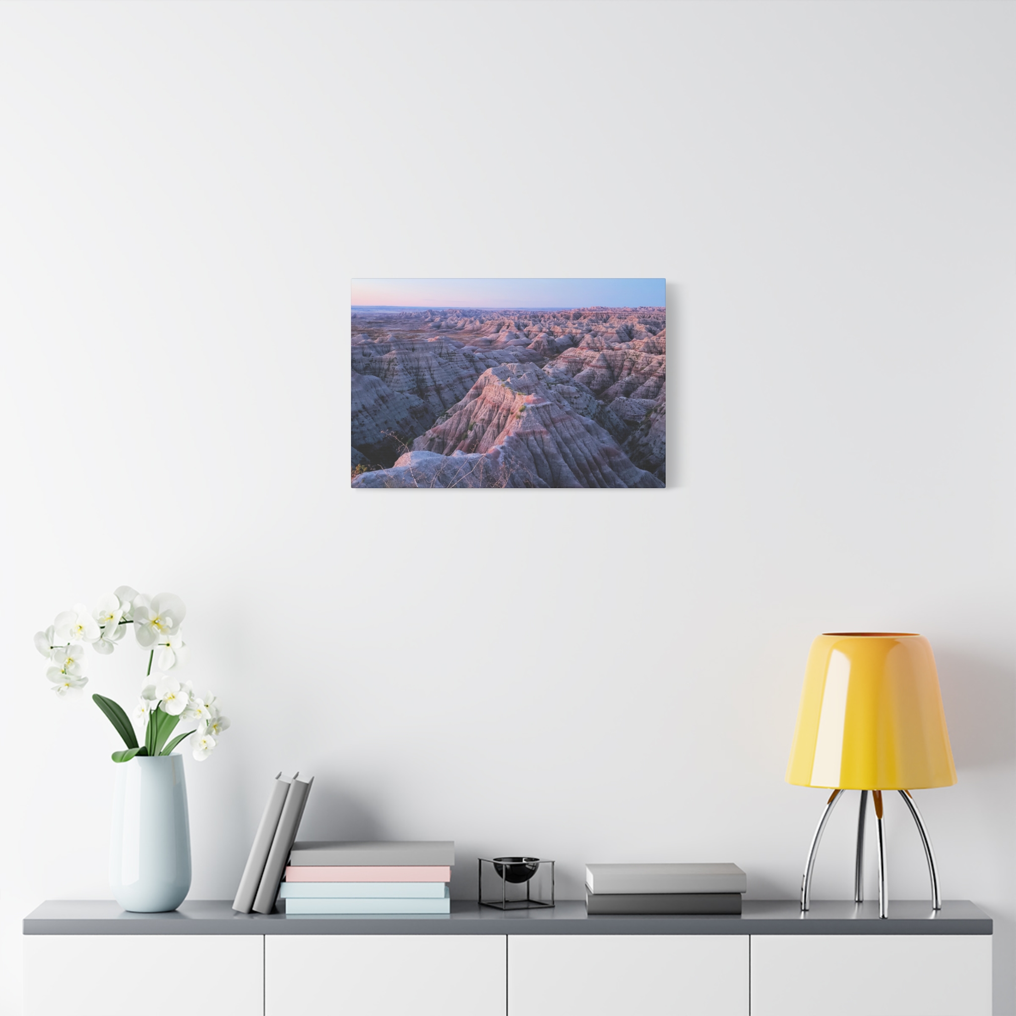 Sunrise over Buttes and Cliffs at Badlands National Park South Dakota | Wrapped Canvas Wall Art | Vibrant Pastel Sky and Desert Landscape for Rustic, Modern, or Nature-Inspired Home Décor - Image 15