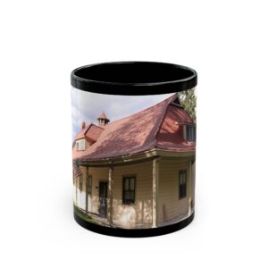 19th Century Building at Fort Yellowstone Ceramic Wraparound Mug,  11oz & 15oz Durable Travel Mug, Original GentleSeas Photography