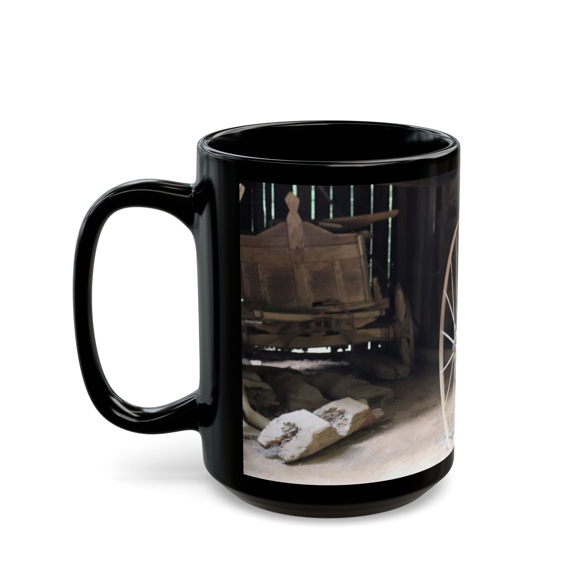 19th Century Farm Equipment Ceramic Wraparound Mug Featuring Cades Cove, Great Smoky Mountains Travel Gift, Original GentleSeas Photography - Image 8