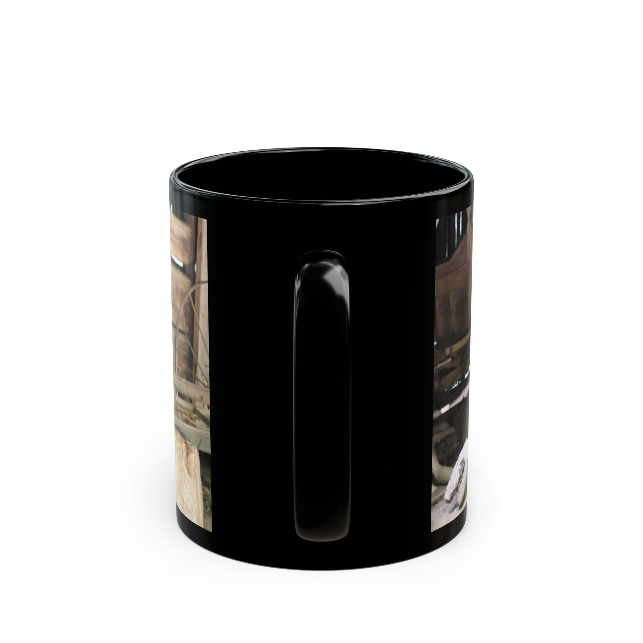19th Century Farm Equipment Ceramic Wraparound Mug Featuring Cades Cove, Great Smoky Mountains Travel Gift, Original GentleSeas Photography - Image 5