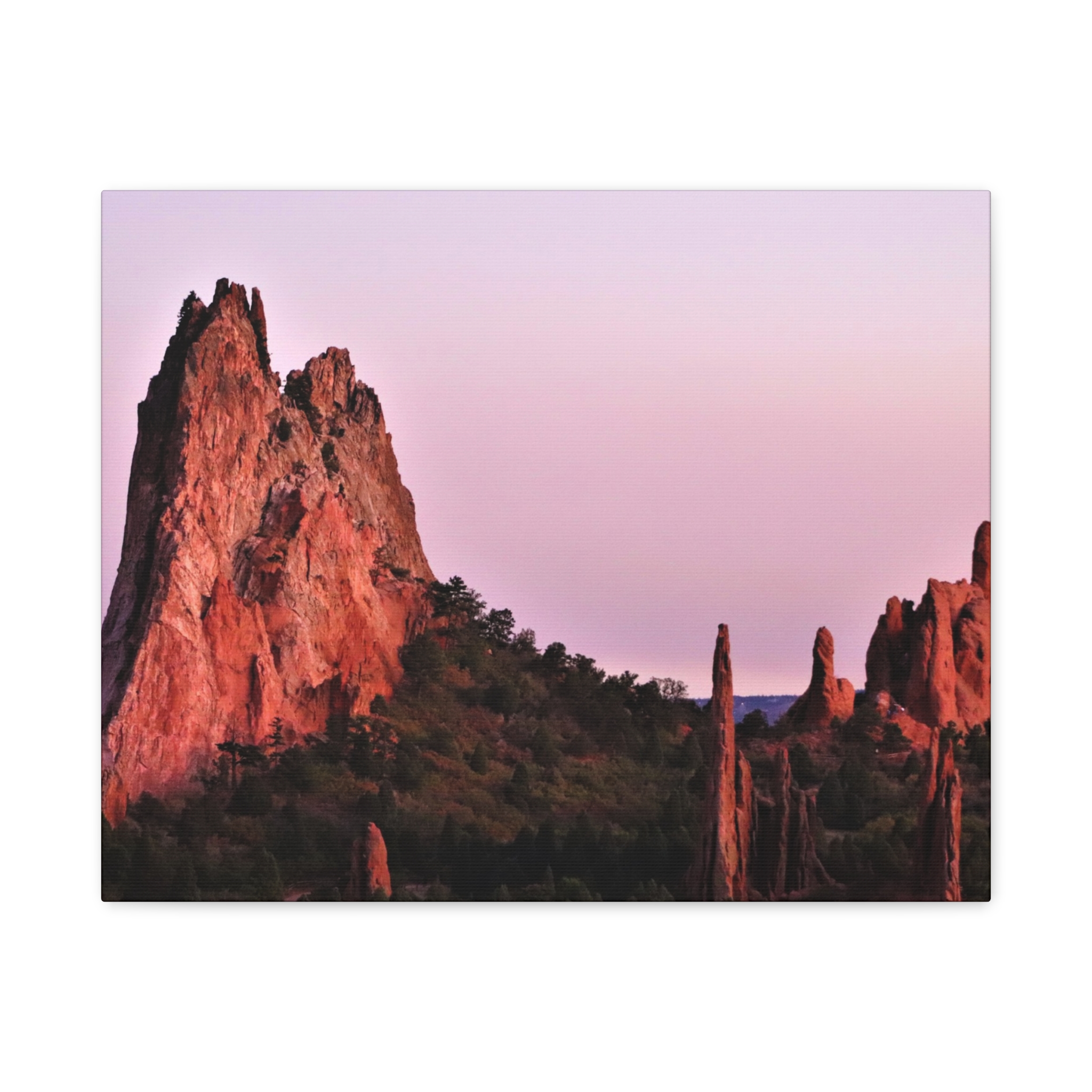 Sunset at Garden of the Gods Wrapped Canvas Wall Art – Colorado Springs Red Rock Landscape Photography – Rocky Mountains Nature Home Décor - Image 9