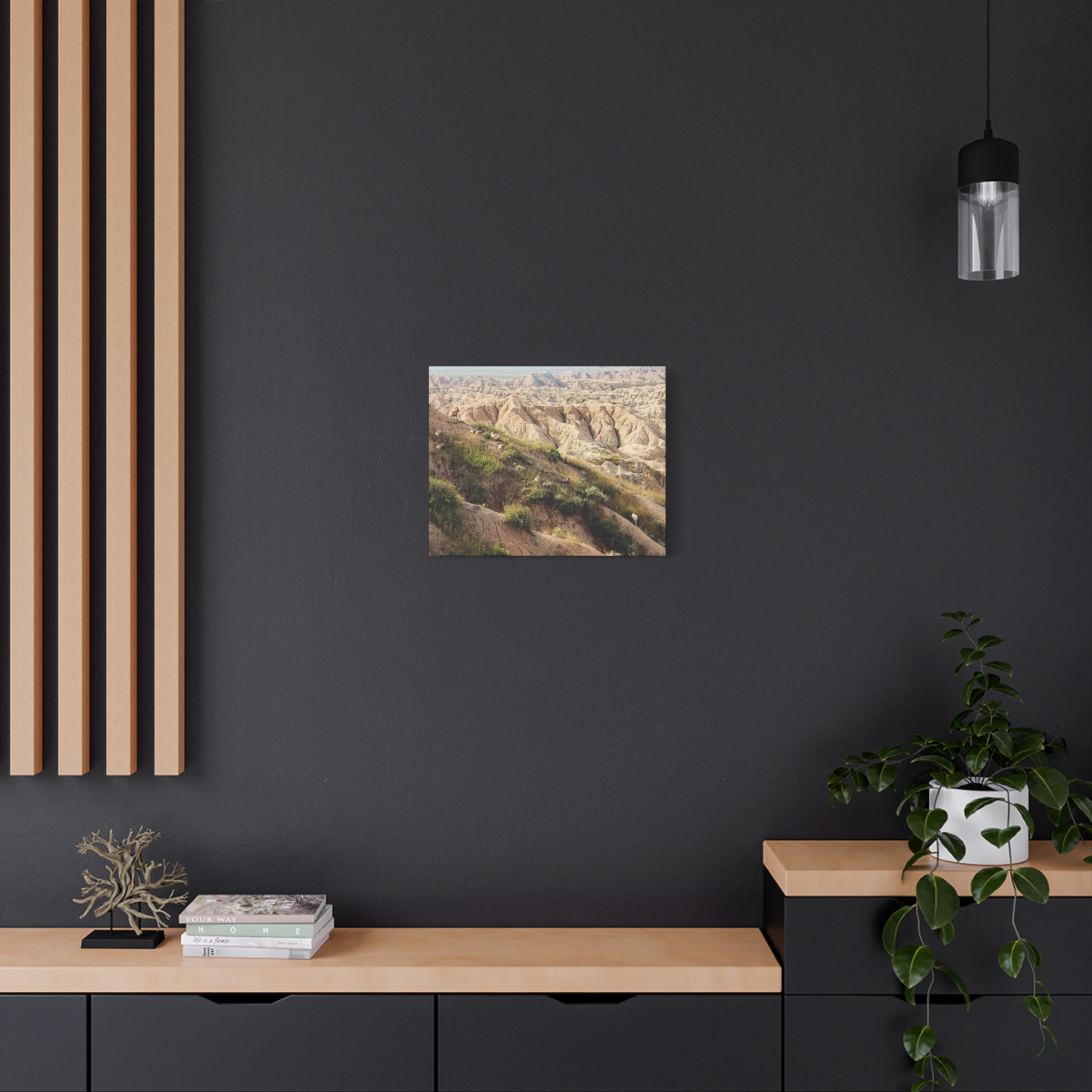 Wrapped Canvas Wall Art of Bighorn Sheep on Rugged Cliffs in Badlands National Park, South Dakota – Wildlife and Scenic Nature Photography - Image 12
