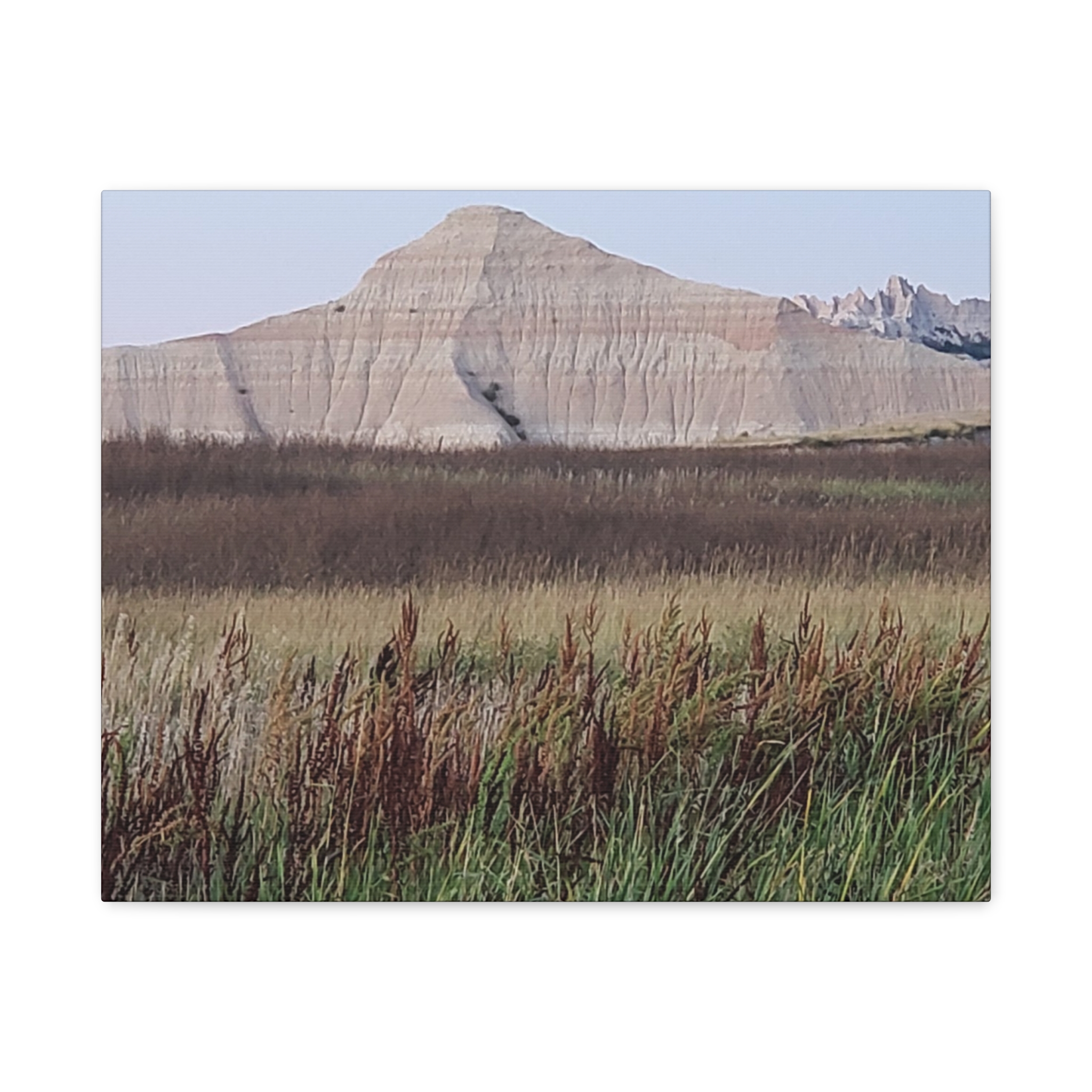 Badlands National Park South Dakota Wrapped Canvas Wall Art | Reeds, Prairie Grass, and Buttes Scenic Landscape Photography | Rustic Western Nature Décor - Image 9