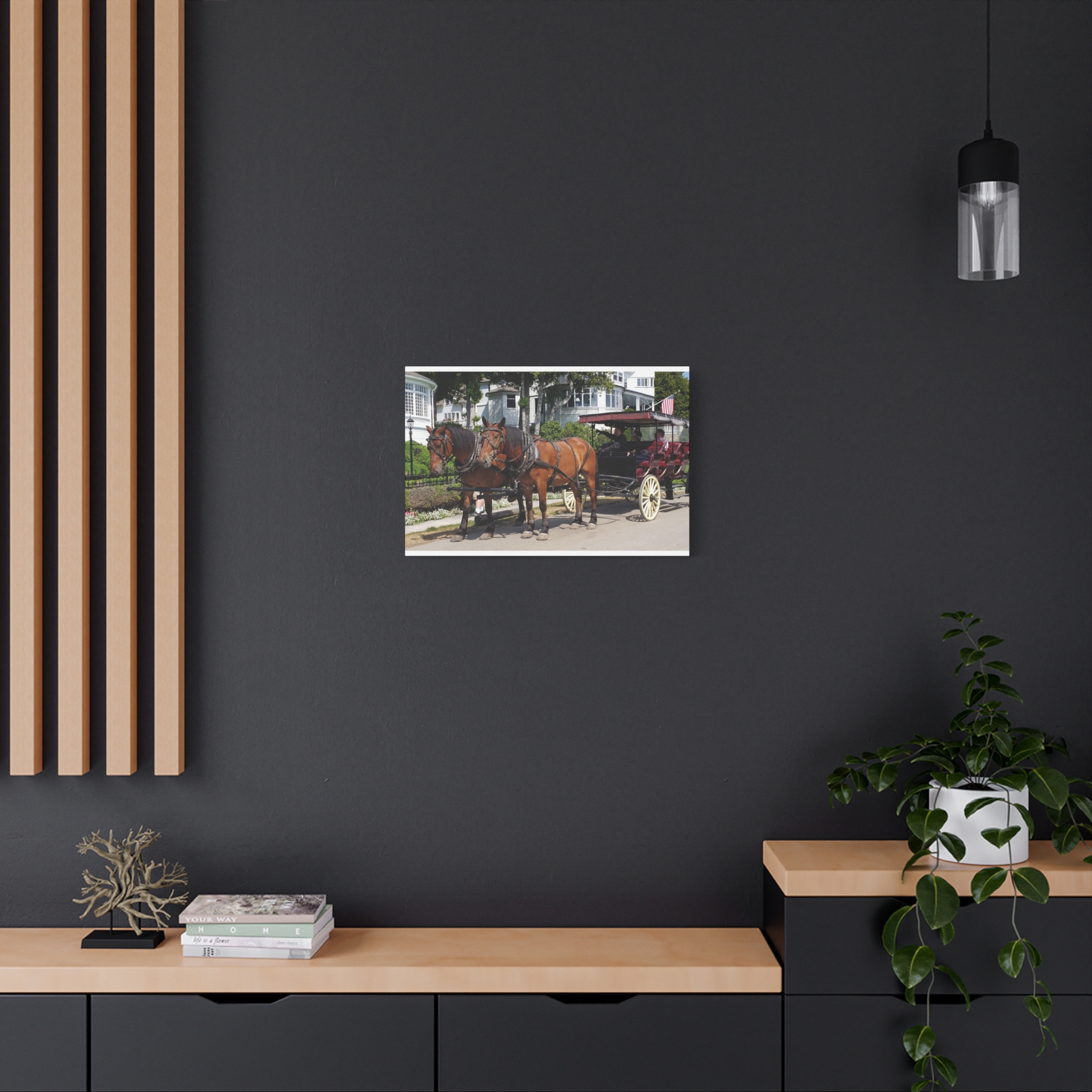 Horse and Carriage on West Bluff Mackinac Island Wrapped Canvas Wall Art – Historic Michigan Landmark Photography – Great Lakes Travel Décor – Horses, Carriage Rides, and Victorian Island Homes Print... - Image 16