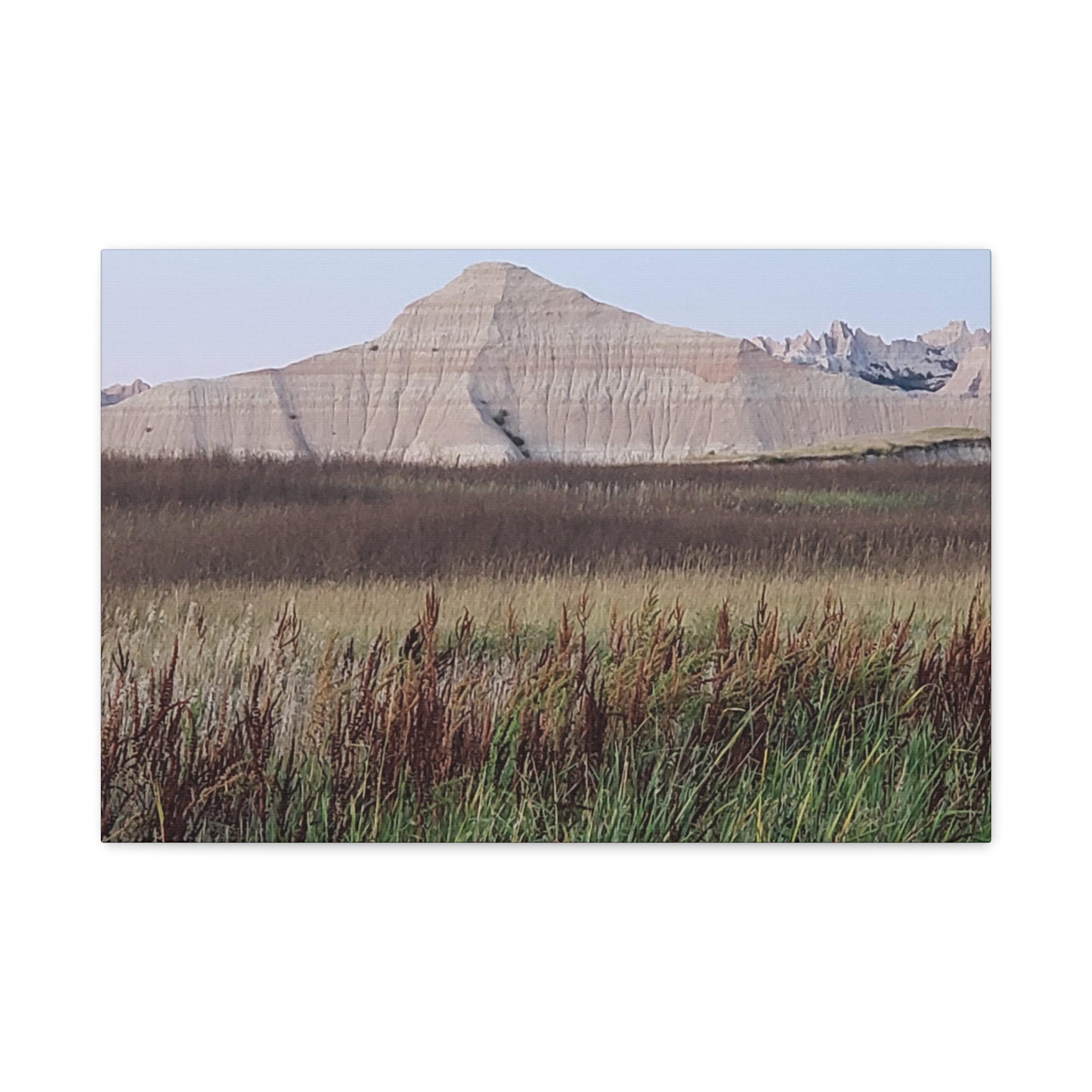 Badlands National Park South Dakota Wrapped Canvas Wall Art | Reeds, Prairie Grass, and Buttes Scenic Landscape Photography | Rustic Western Nature Décor - Image 13