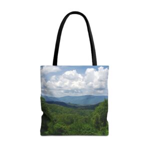 Great Smoky Mountains National Park Tennessee Scenic Photography Tote Bag, Durable All-Over Print, Original GentleSeas Photography