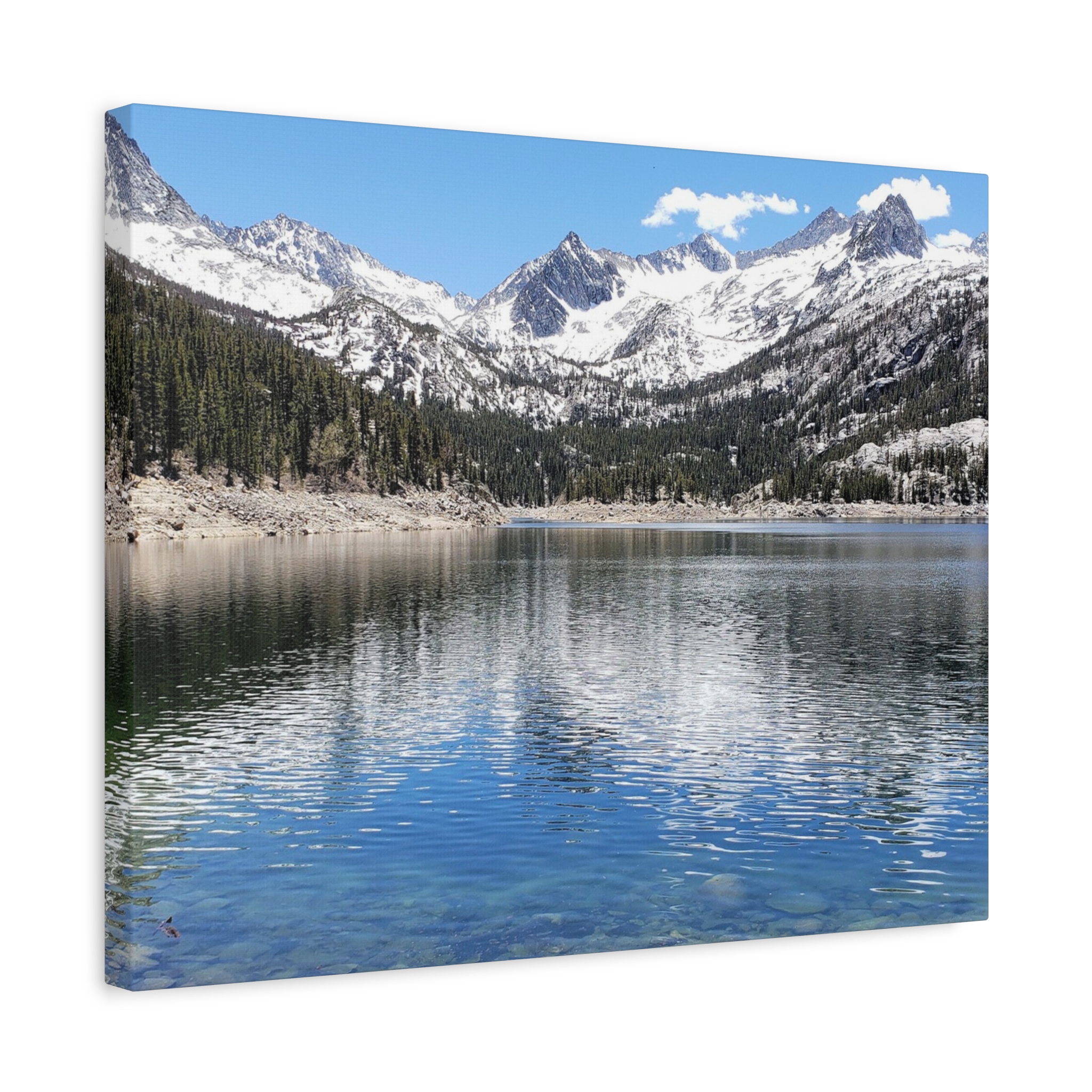 South Lake in Bishop California Wrapped Canvas Wall Art – Sierra Nevada Mountain Lake Photography – Alpine Landscape Print on Canvas - Image 10