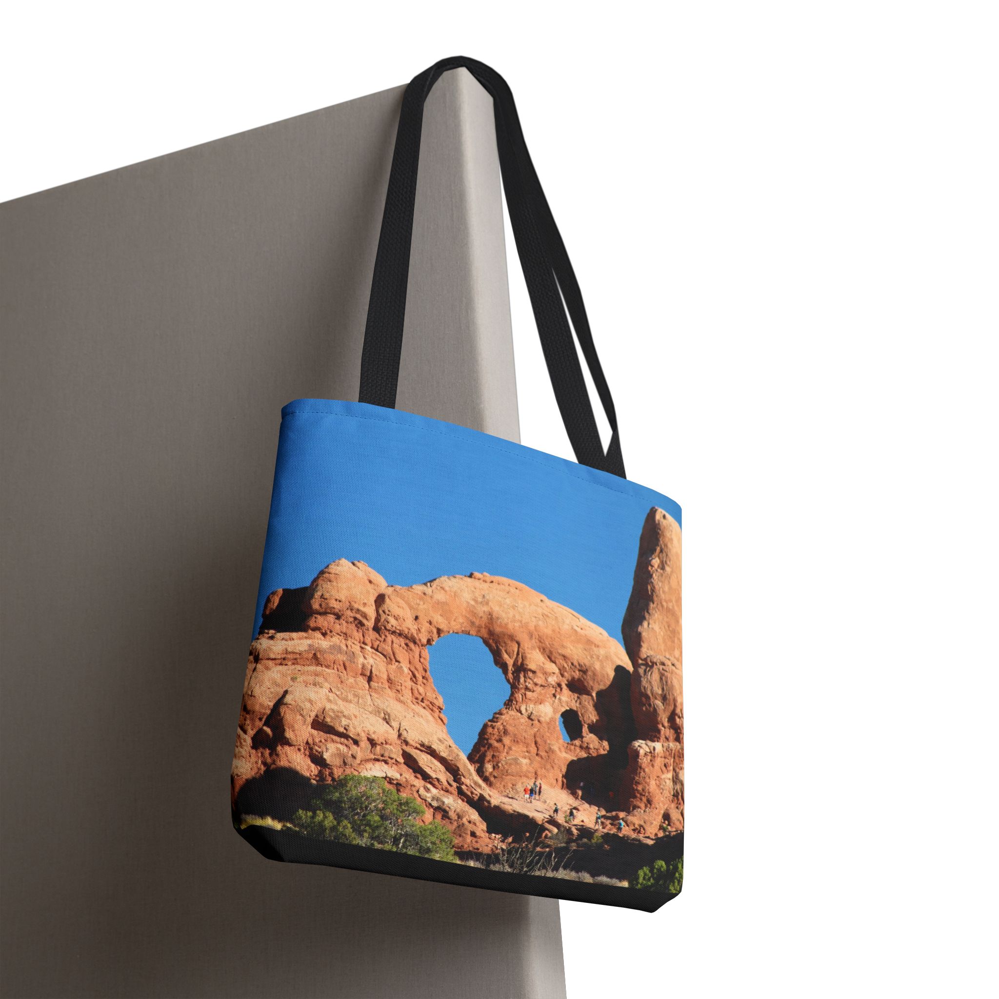 Closeup of Turret Arch at Arches National Park, Premium All-Over Print Tote Bag for Nature Lovers, Original GentleSeas Photography - Image 9