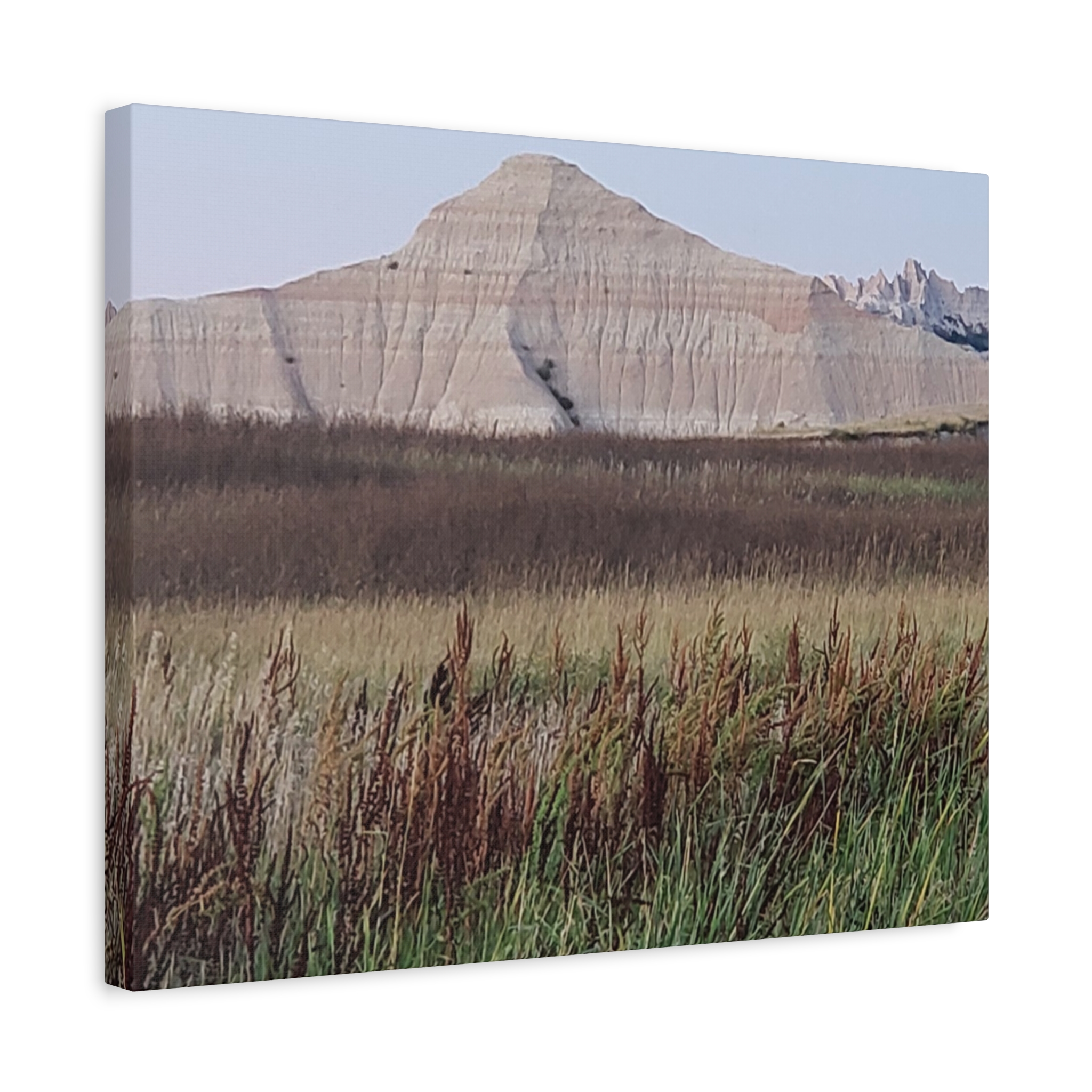 Badlands National Park South Dakota Wrapped Canvas Wall Art | Reeds, Prairie Grass, and Buttes Scenic Landscape Photography | Rustic Western Nature Décor - Image 10