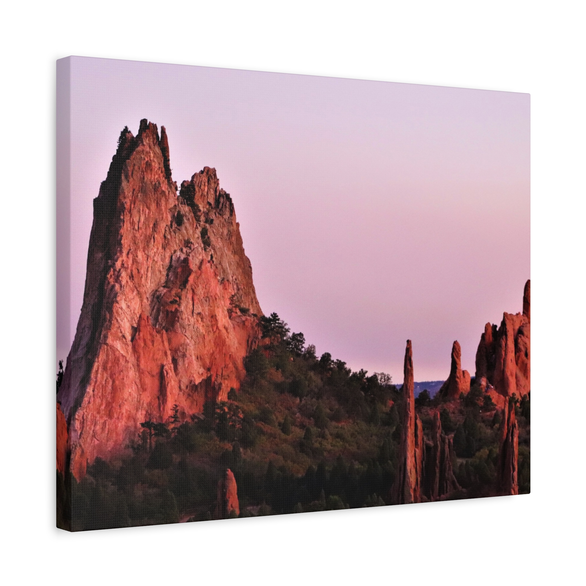 Sunset at Garden of the Gods Wrapped Canvas Wall Art – Colorado Springs Red Rock Landscape Photography – Rocky Mountains Nature Home Décor - Image 10