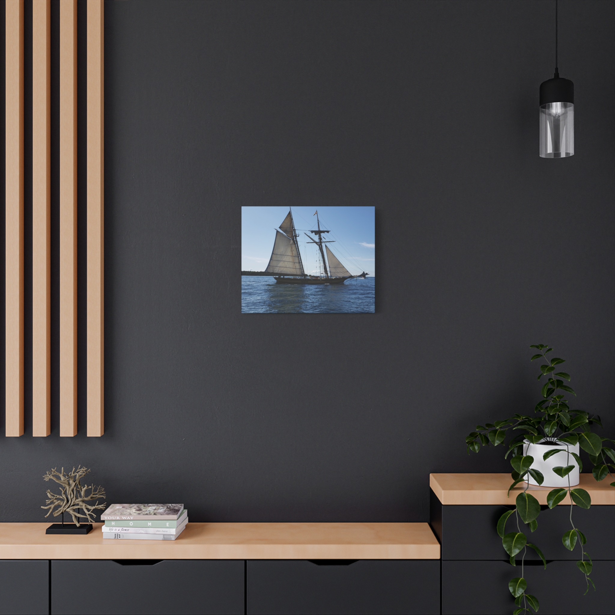 Schooner on Lake Huron near Mackinac Island Wrapped Canvas Wall Art – Great Lakes Nautical Photography – Michigan Sailing Ship Print Ready to Hang - Image 12