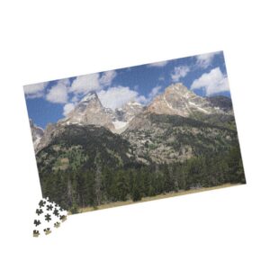 Grand Teton Mountains Puzzle Featuring Scenic Landscape Photography from Grand Teton National Park, Original GentleSeas Photography