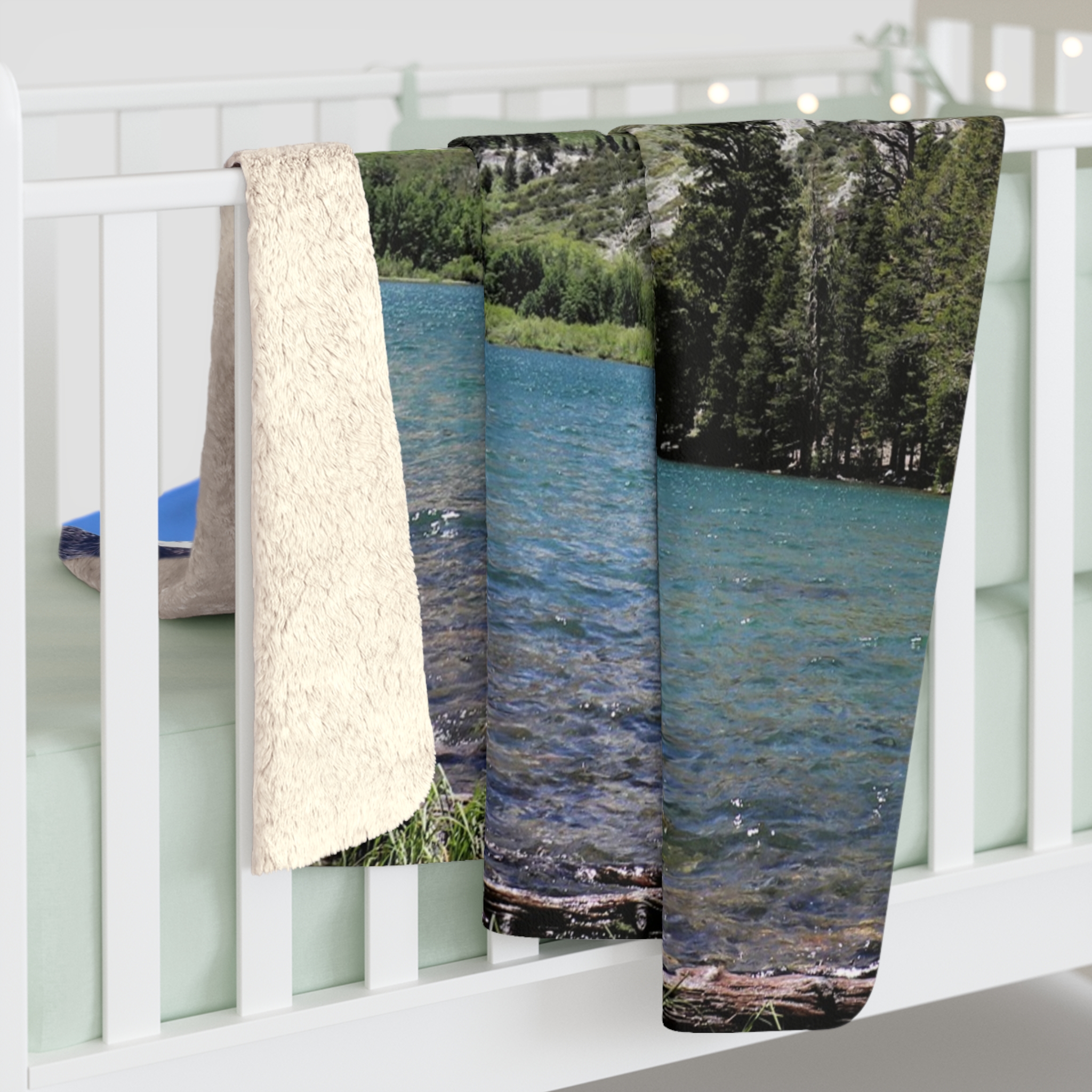 Parker Lake Sherpa Fleece Blanket Featuring Ansel Adams Wilderness Scenic Photography - Cozy Outdoor and Home Throw, Original Photograph - Image 4
