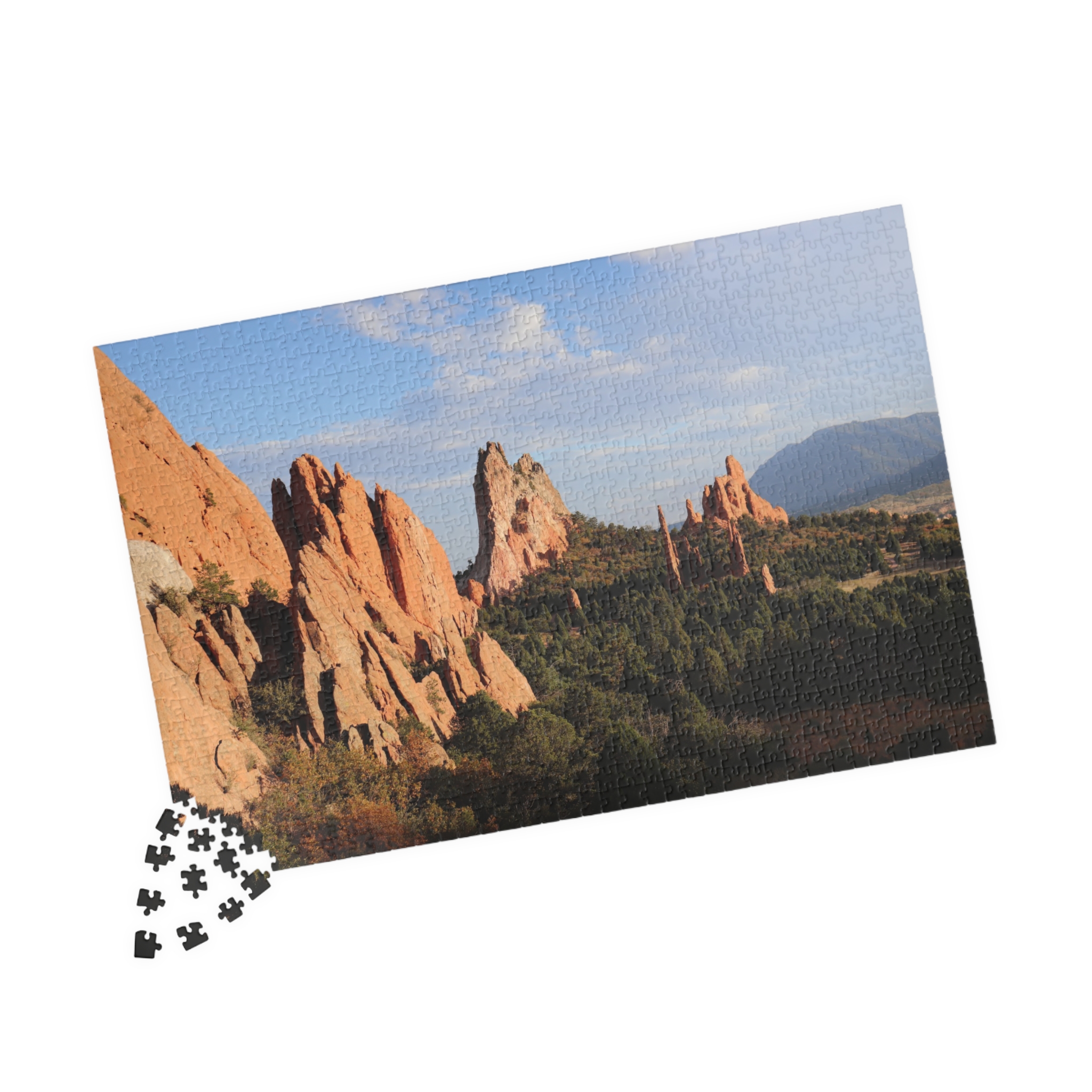 Unique Rock Formations Puzzle at Garden of the Gods Colorado Springs - Scenic Landscape Jigsaw Puzzle, Original Photography - Image 15