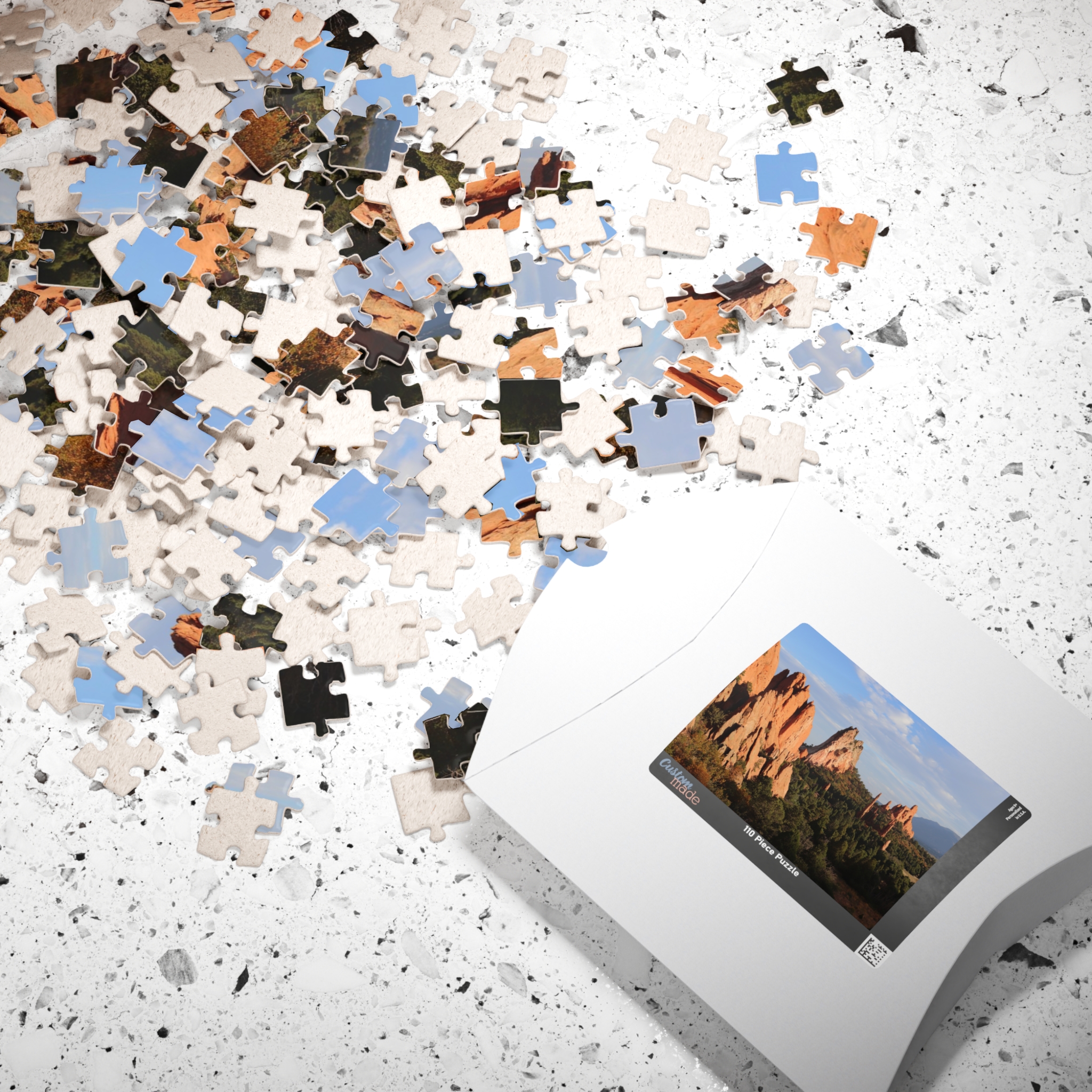 Unique Rock Formations Puzzle at Garden of the Gods Colorado Springs - Scenic Landscape Jigsaw Puzzle, Original Photography - Image 4