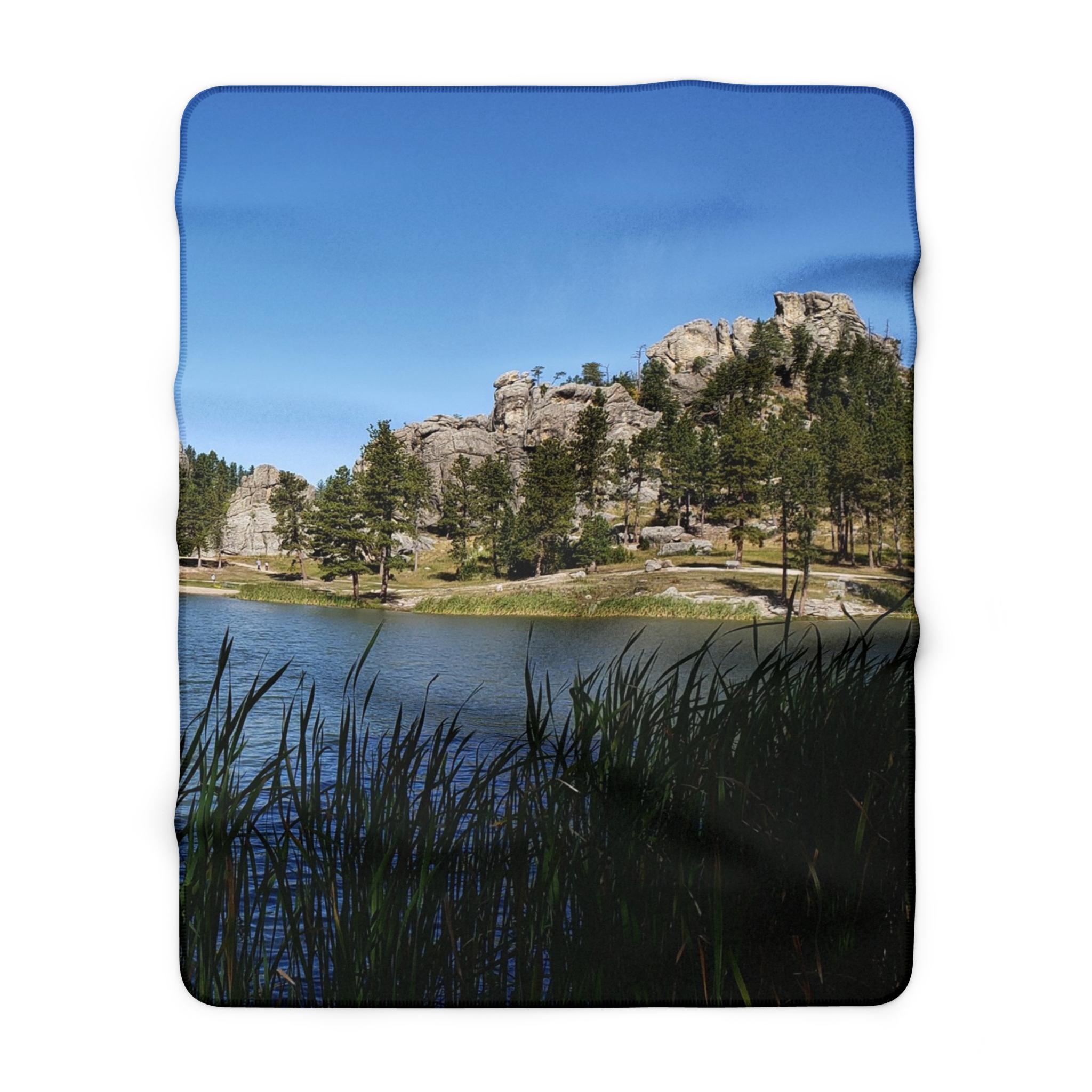 Sylvan Lake Sherpa Fleece Blanket Featuring Custer State Park South Dakota Landscape Photography, Original Photograph - Image 9