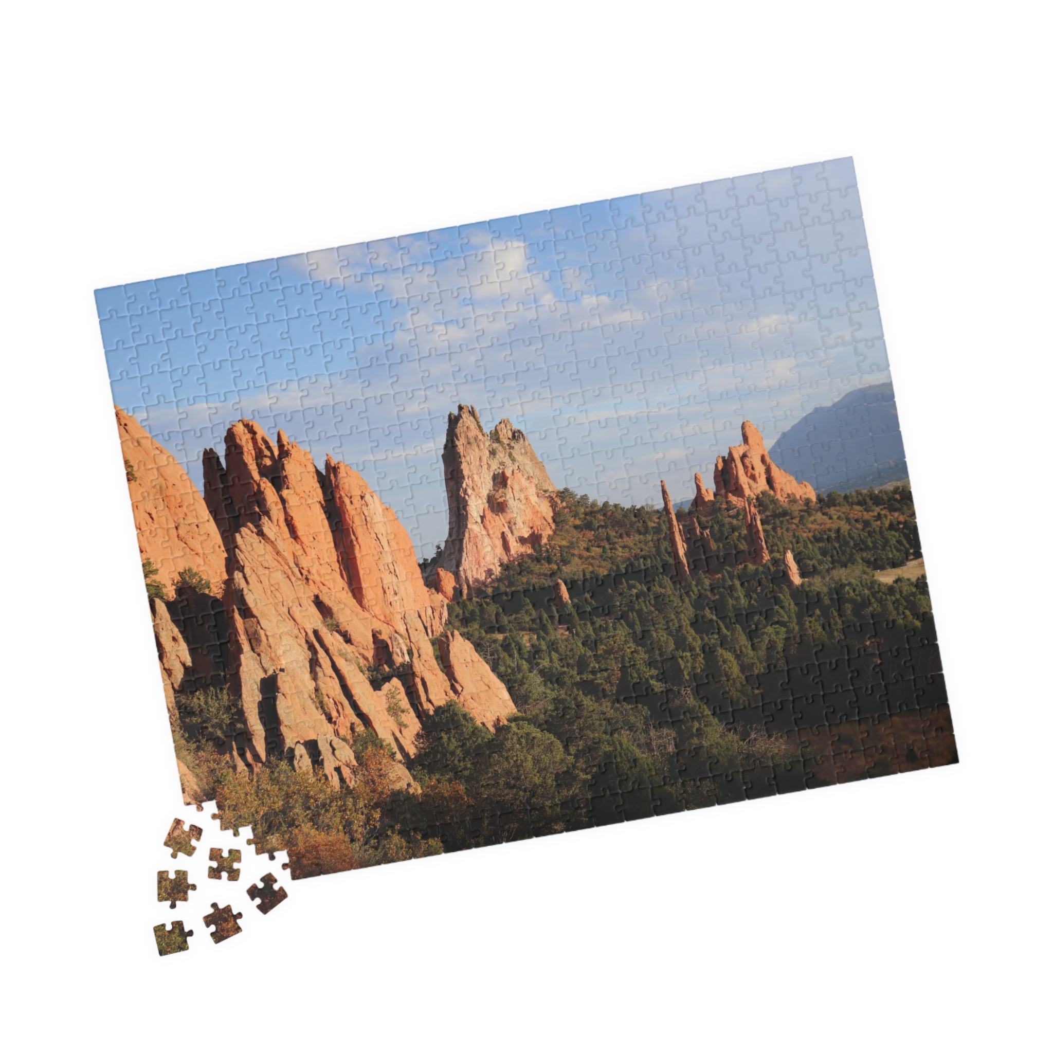 Unique Rock Formations Puzzle at Garden of the Gods Colorado Springs - Scenic Landscape Jigsaw Puzzle, Original Photography - Image 11
