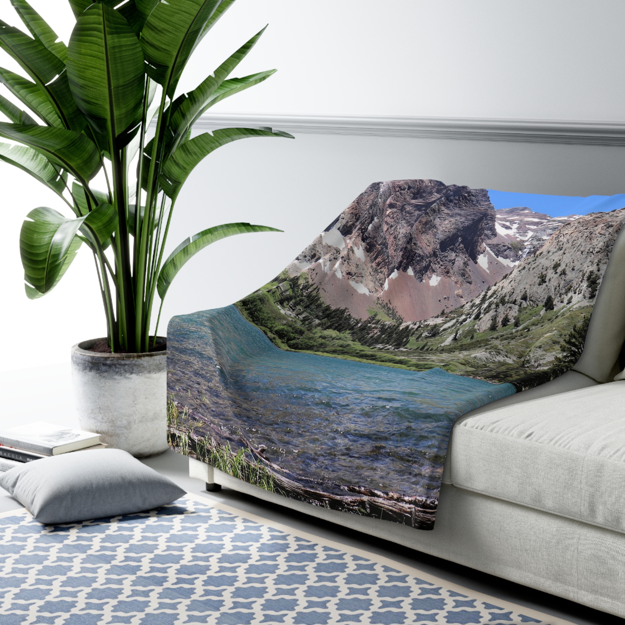 Parker Lake Sherpa Fleece Blanket Featuring Ansel Adams Wilderness Scenic Photography - Cozy Outdoor and Home Throw, Original Photograph - Image 7