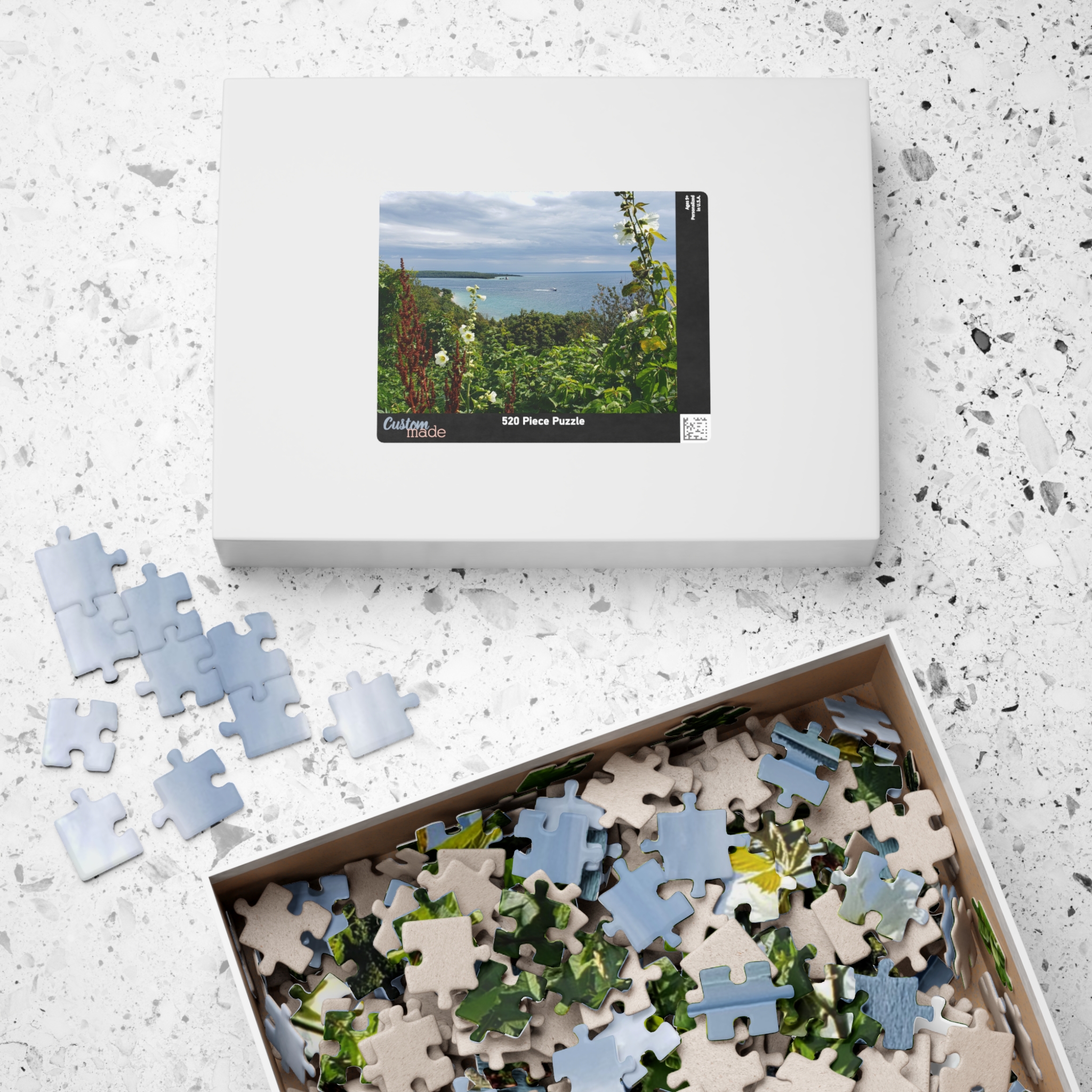 Puzzle Featuring View over Lake Huron from West Bluff, Mackinac Island - Scenic Landscape Photography Puzzle, Original Photograph - Image 12