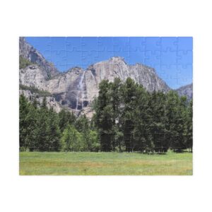Yosemite Falls and Meadow Puzzle - Scenic Landscape Jigsaw from Yosemite National Park, Original Photography