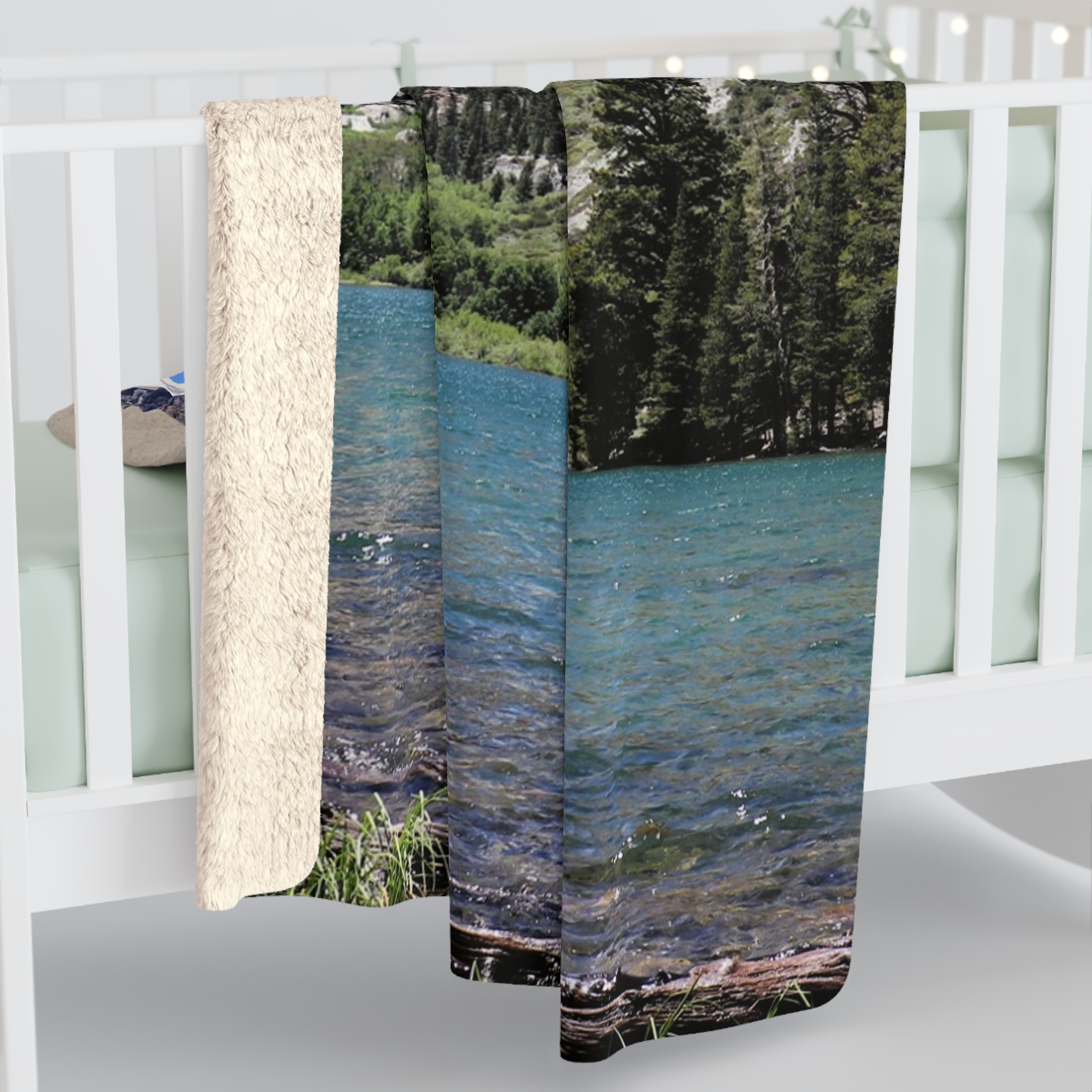 Parker Lake Sherpa Fleece Blanket Featuring Ansel Adams Wilderness Scenic Photography - Cozy Outdoor and Home Throw, Original Photograph - Image 8